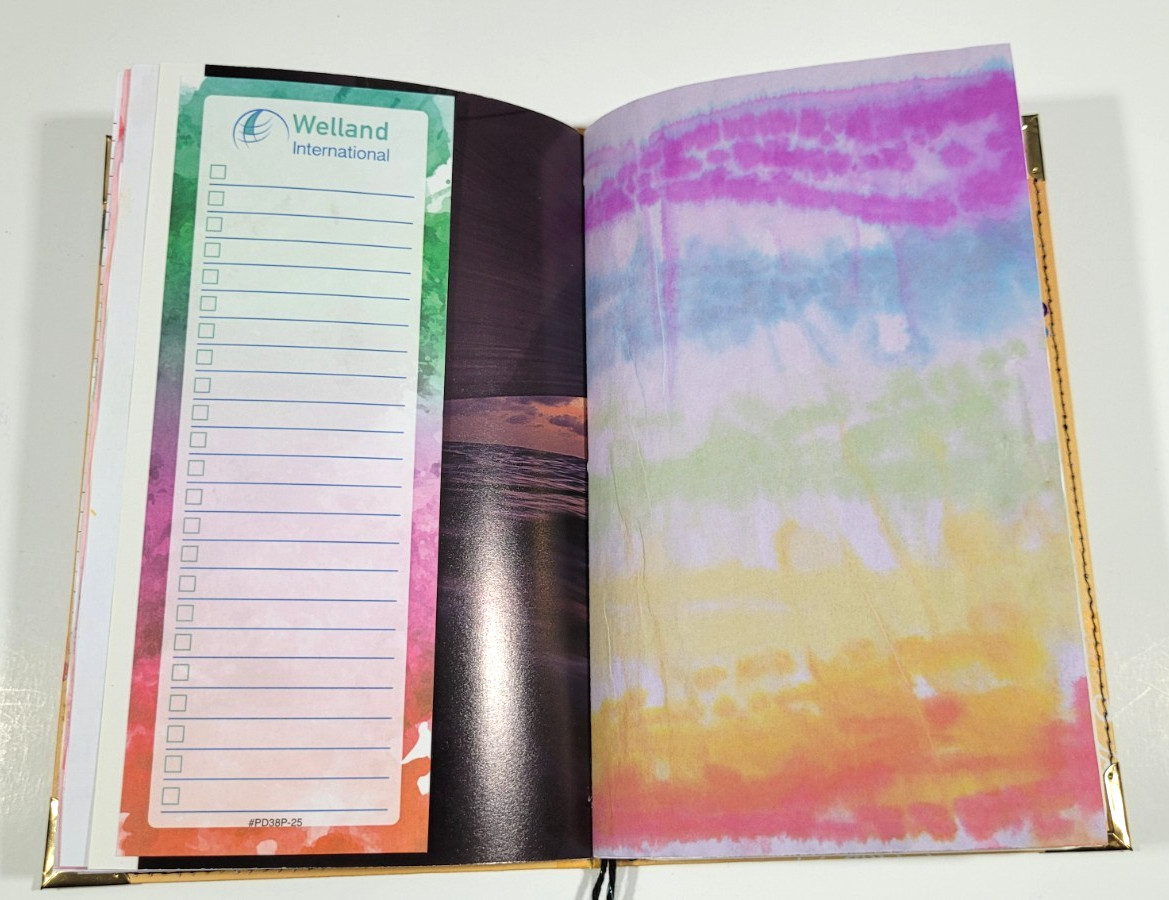 Handmade Junk Journal ‘Rainbow Dyed’ ~orange cover