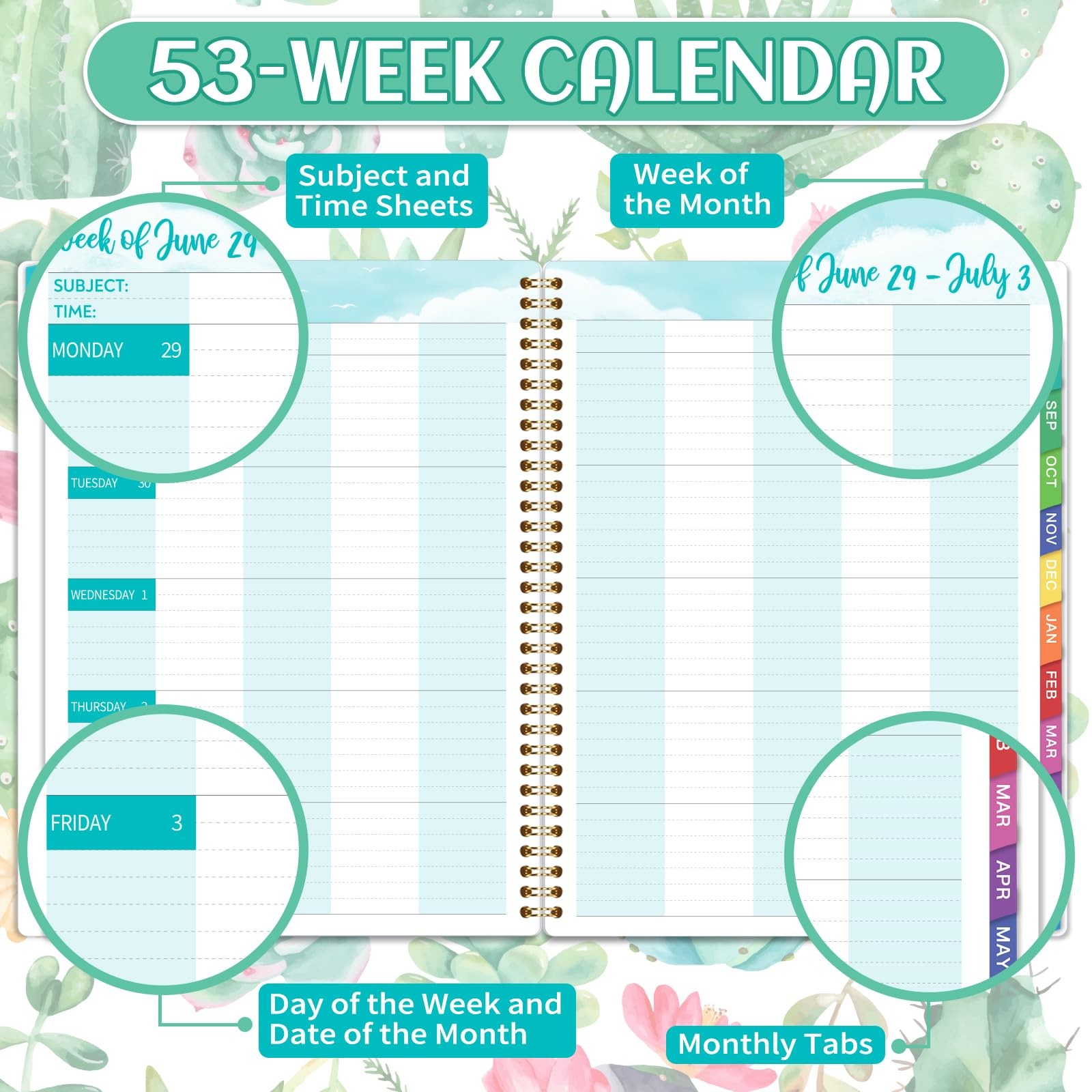 Teacher Planner 2025-2026 Lesson Planner Jul. 2025 – Jun. 2026, 8.5” x 11”