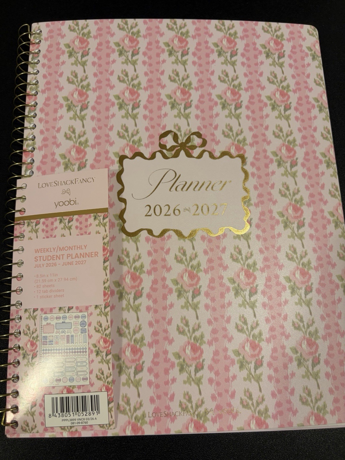 LoveShackFancy x Target – Yoobi Blooming Heirloom Monthly and Weekly Planner