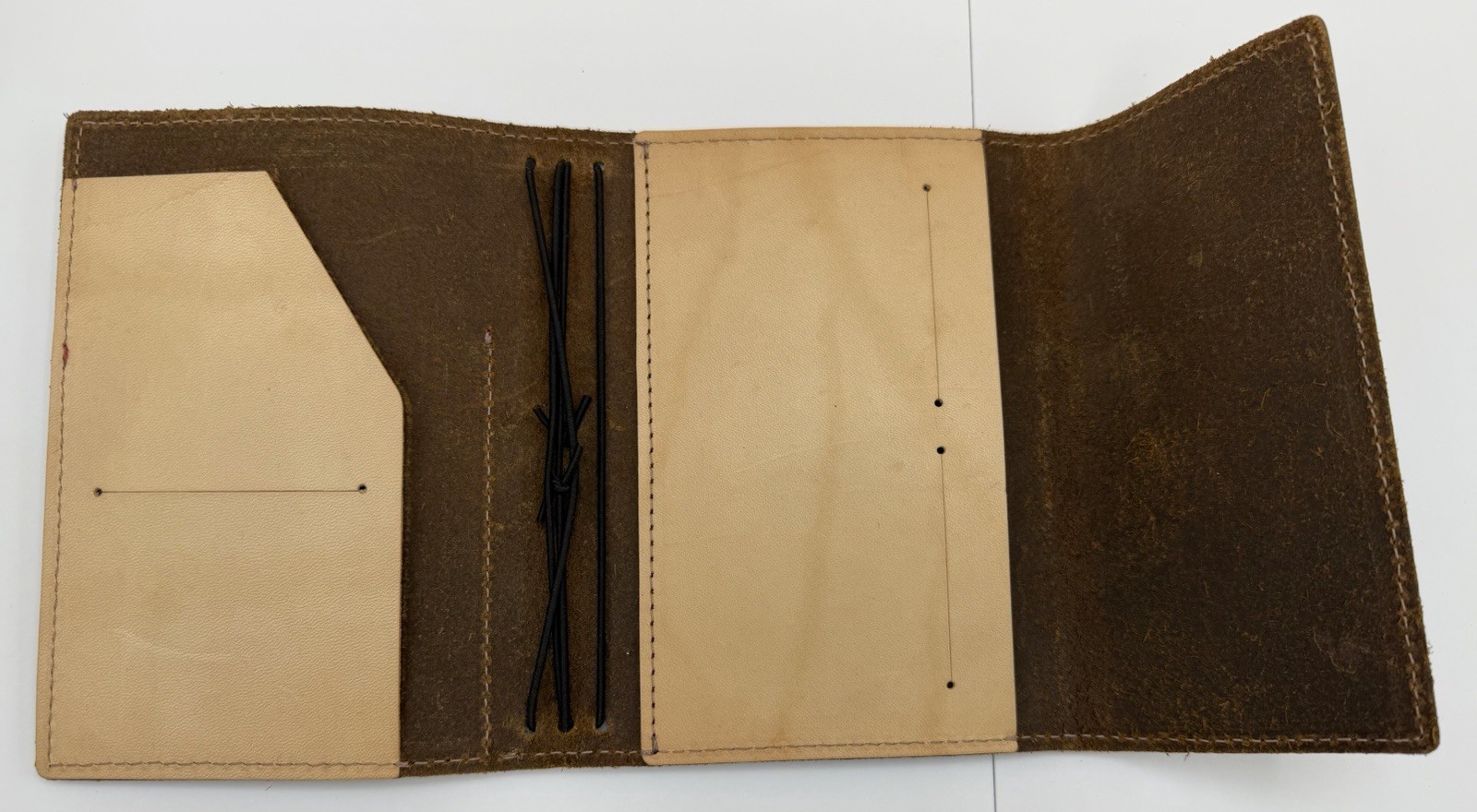 Sojourner Pocket Plus Traveler’s Notebook Brown Leather 4 Elastic Folio TN