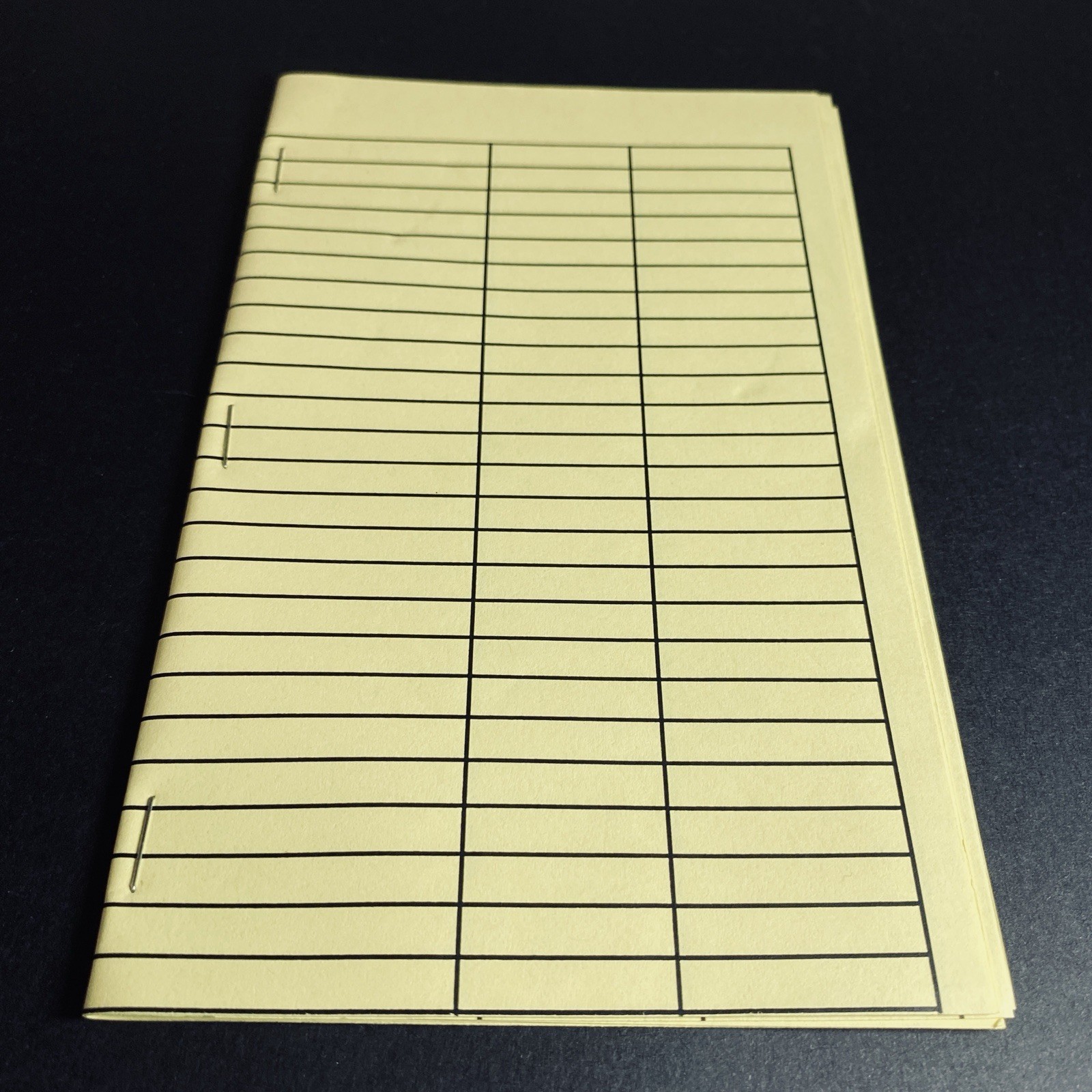 Vtg Handmade Notebook Legal Yellow Lined Paper Notes Work Office School Desk z