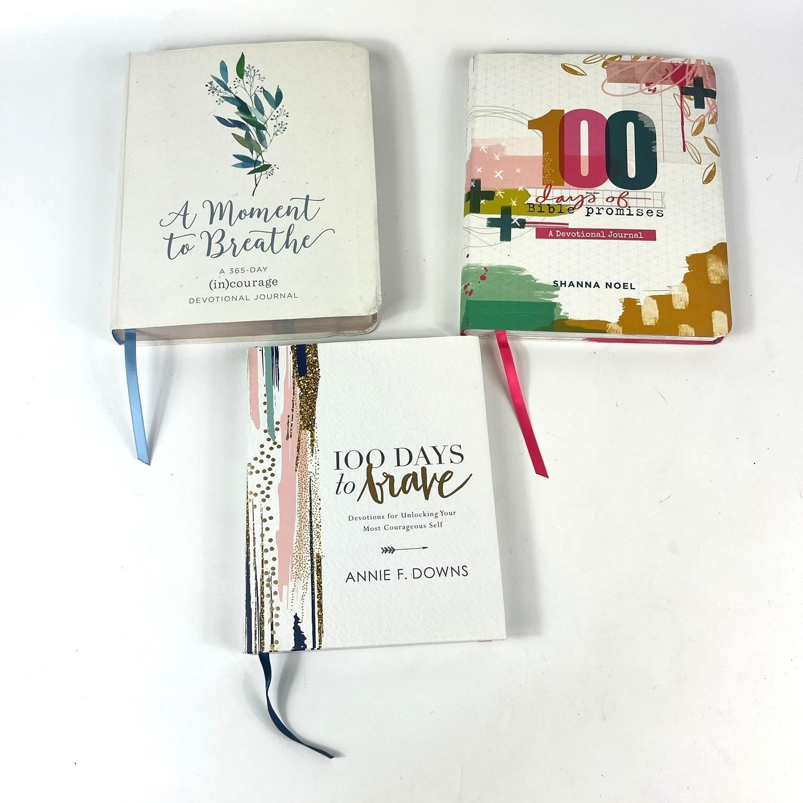 Lot 3 Inspiration Fill-In Journals Bible Christian 100 Day 1 Year Moment Breath