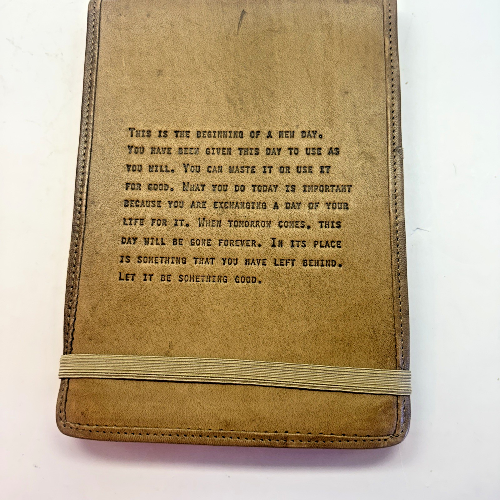 Sugarboo & Co This Is The Beginning Leather Journal New With Tag 7×9.75
