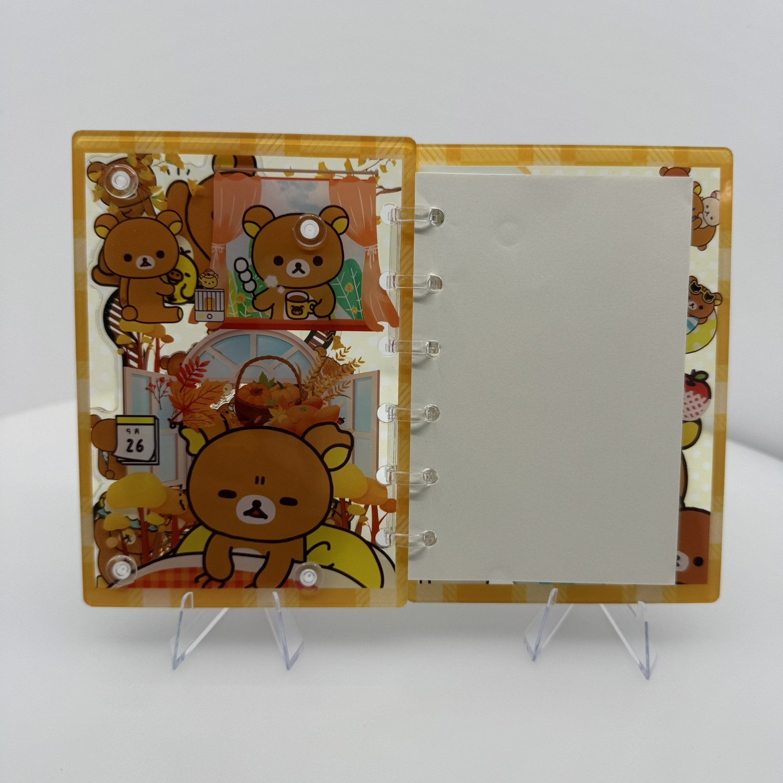 New Rilakkuma Acrylic Shaker Mini Notebook (A7 size- Small)