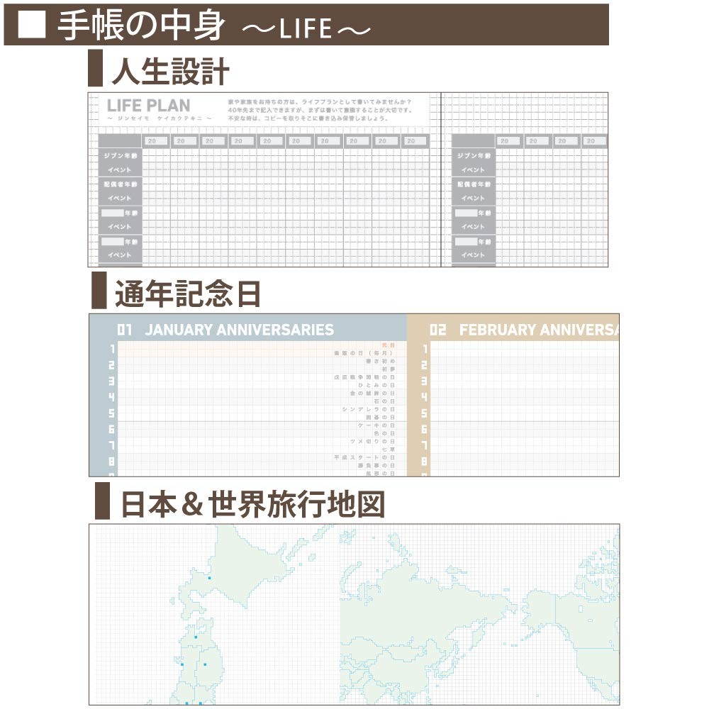 KOKUYO Jibun Planner mini LIFE 2-JCML3