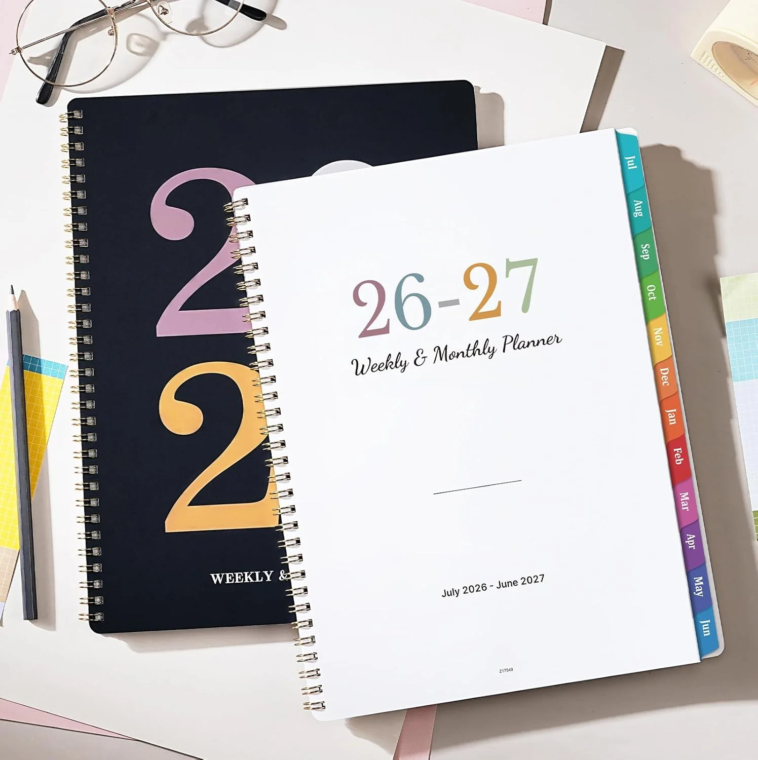 Weekly and Monthly Planner 2026-2027, July 2026-June 2027, 8.5” x 11” | Academ