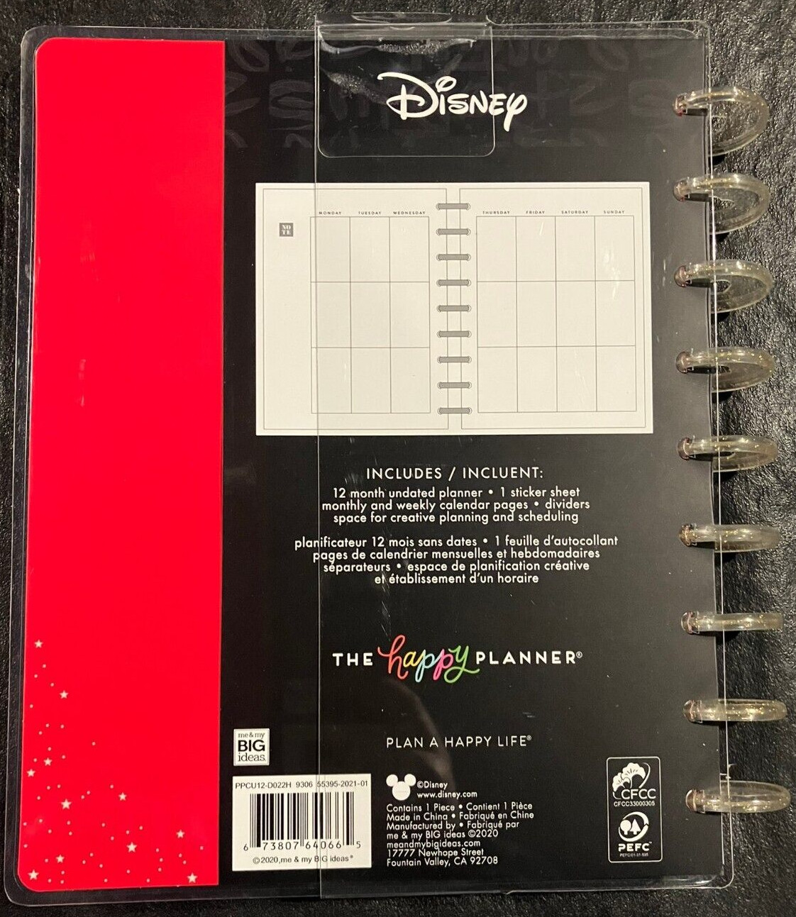 Disney Mickey Mouse & Minnie Mouse Everyday Beauty Classic 12 Month Planner New