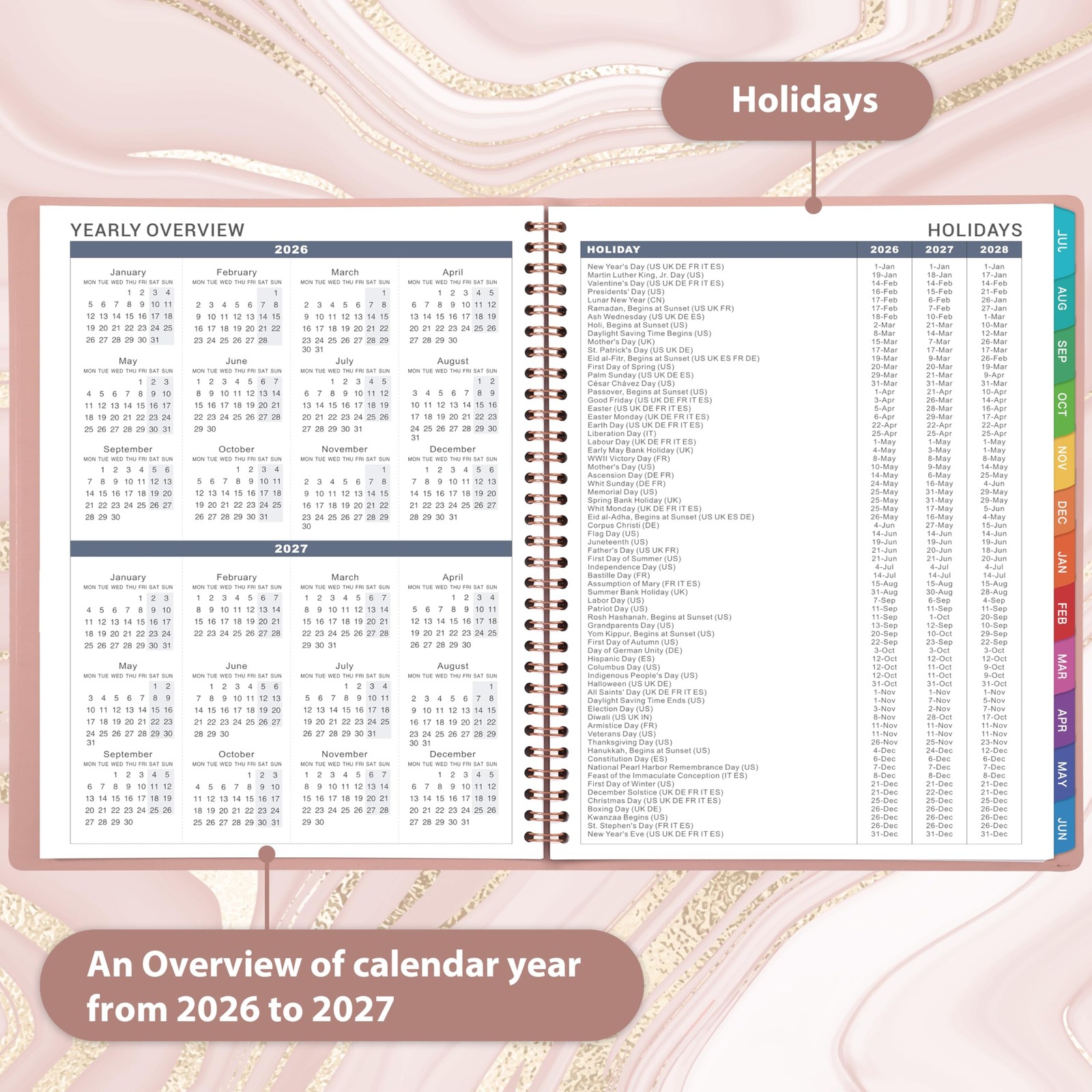 2026-2027 Appointment Book/Planner – Weekly Appointment Book 2026-2027, July …
