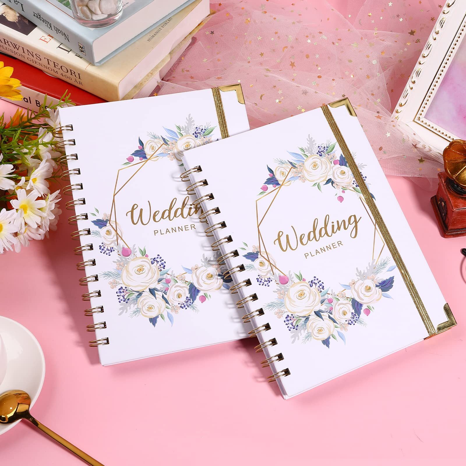 Wedding Planner and Organizer Book Engagement Gift Hardcover for Couples Brides