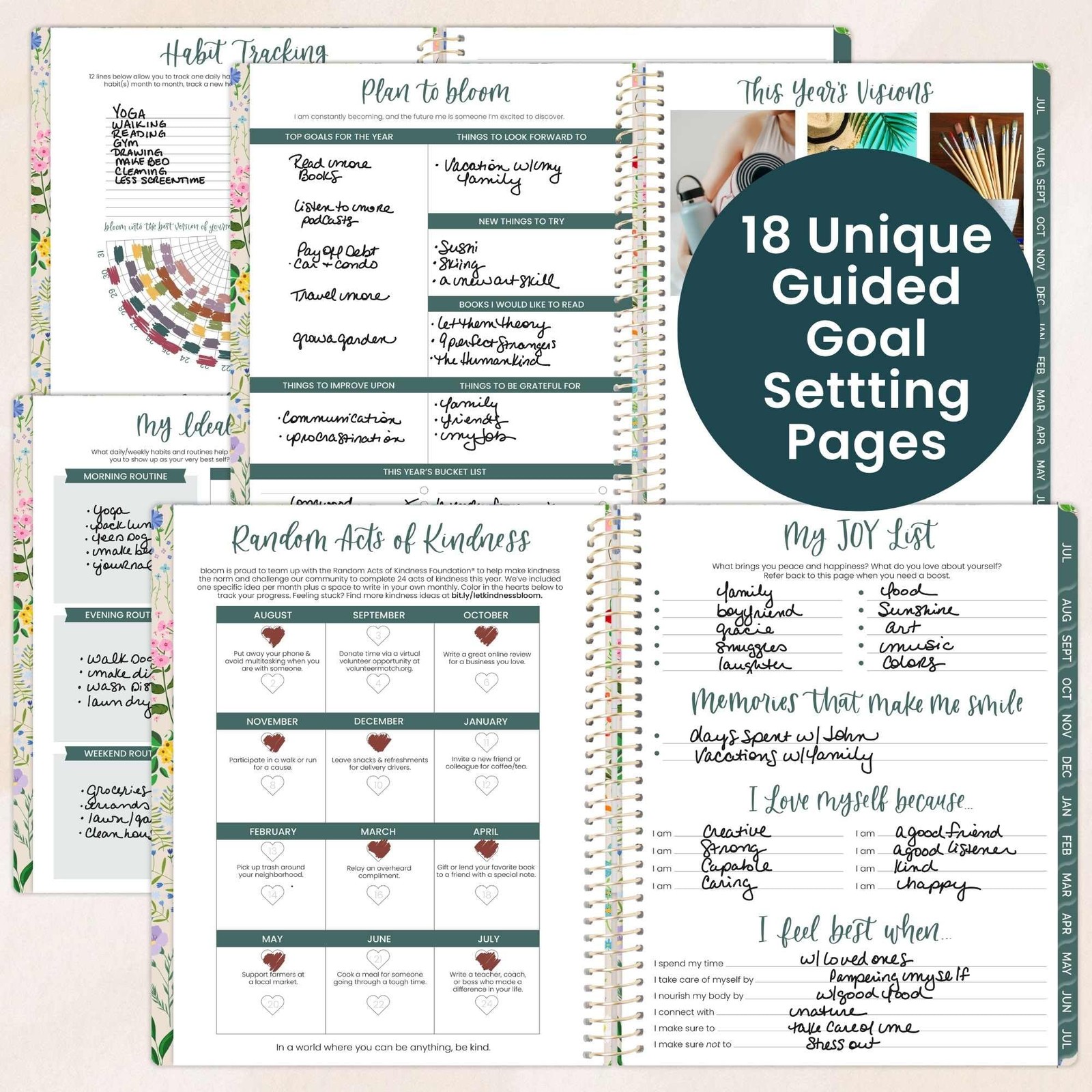 bloom daily planners 2026-2027 Planner (8.5” 8.5″ x 11″, Garden Party 2026-27