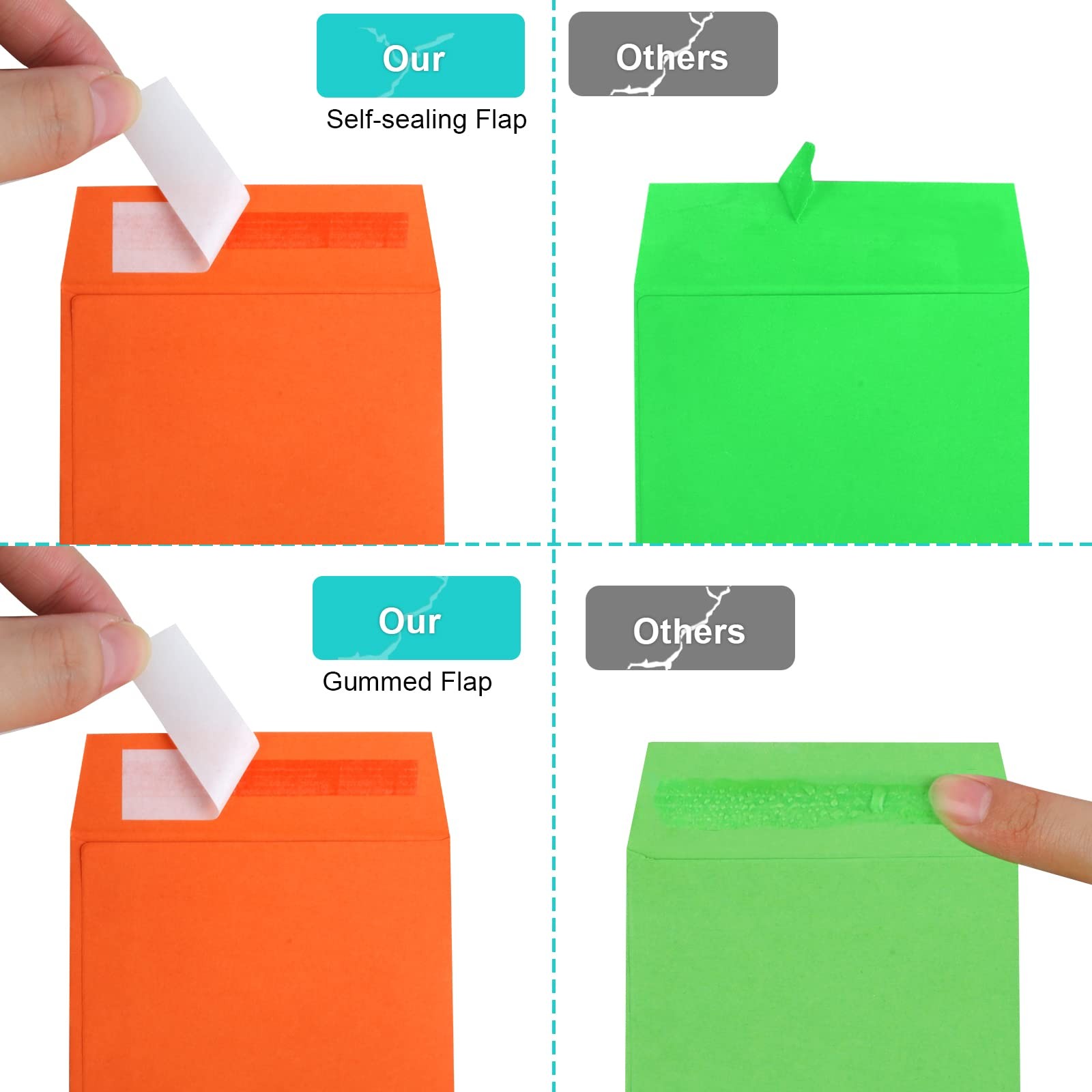 Colorful Cash Envelopes 120 Pack 3.5 X 6.5 Inch â€“ Money Envelopes for Cash,…