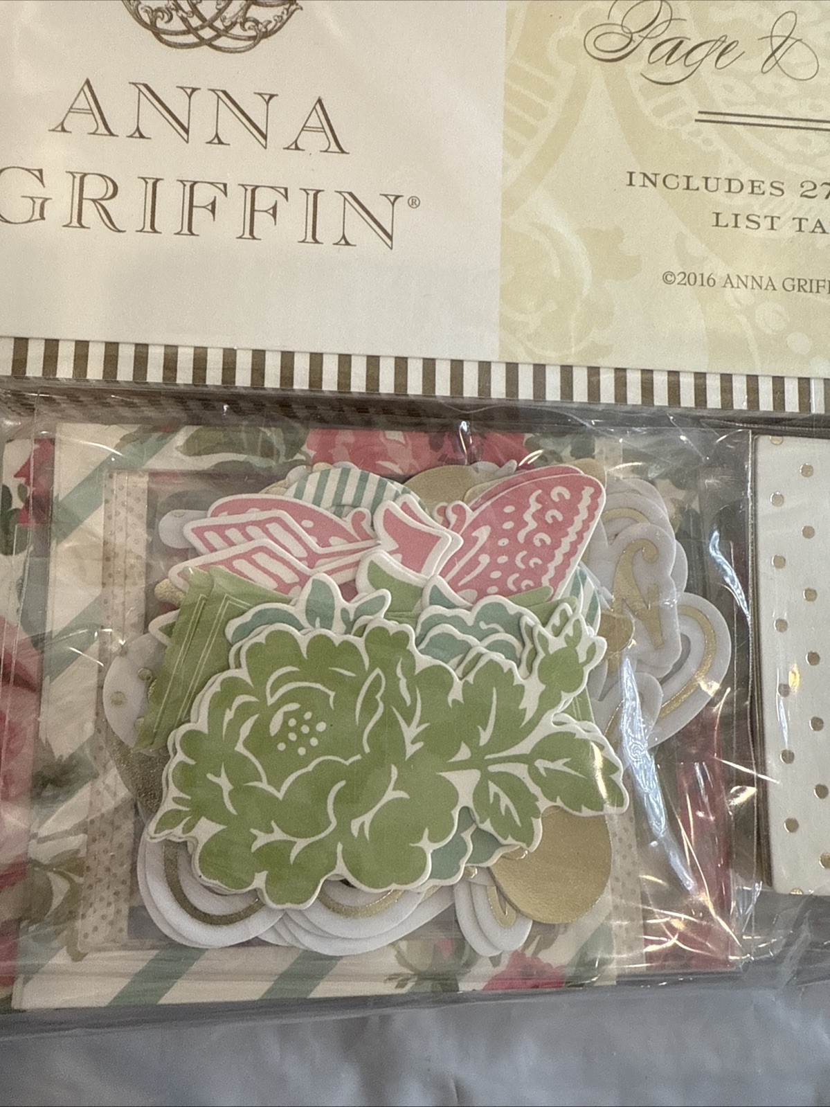 Anna Griffin 2016 Planner Address Page And Embellishments New B22