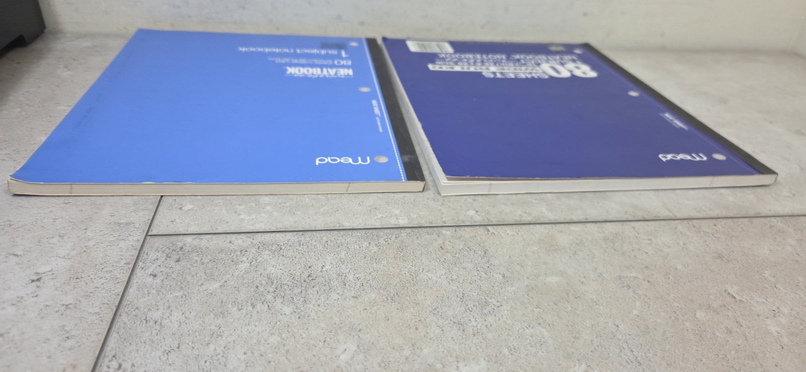 Mead LOT (4) 3X 05626 – 1X 05222 Neatbook 80-Page 8 x 10-1/2-Inch College-Ruled