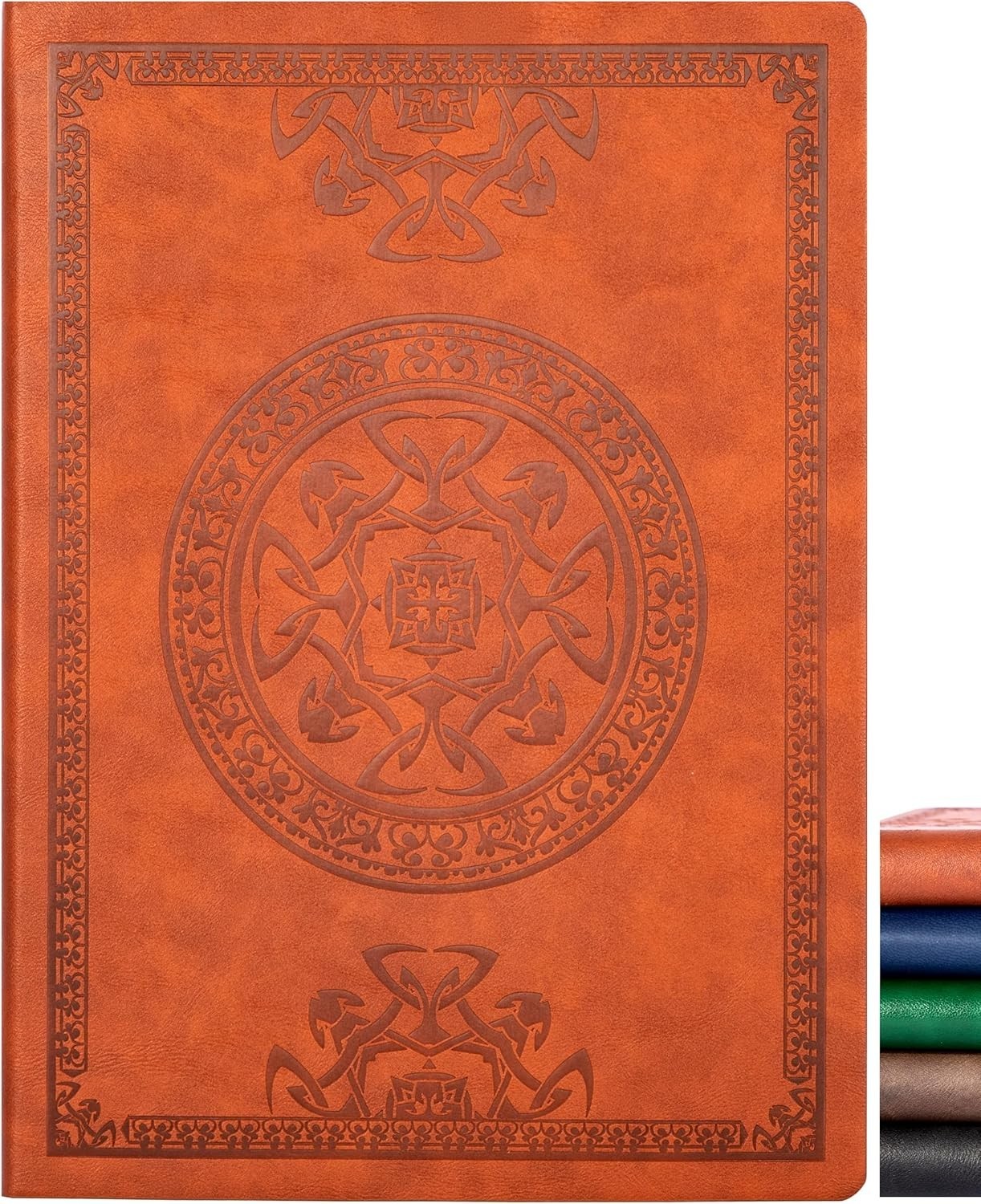 Lined Journal Notebook for Women Men, 300 Pages Soft Cover Notebook Leather J…