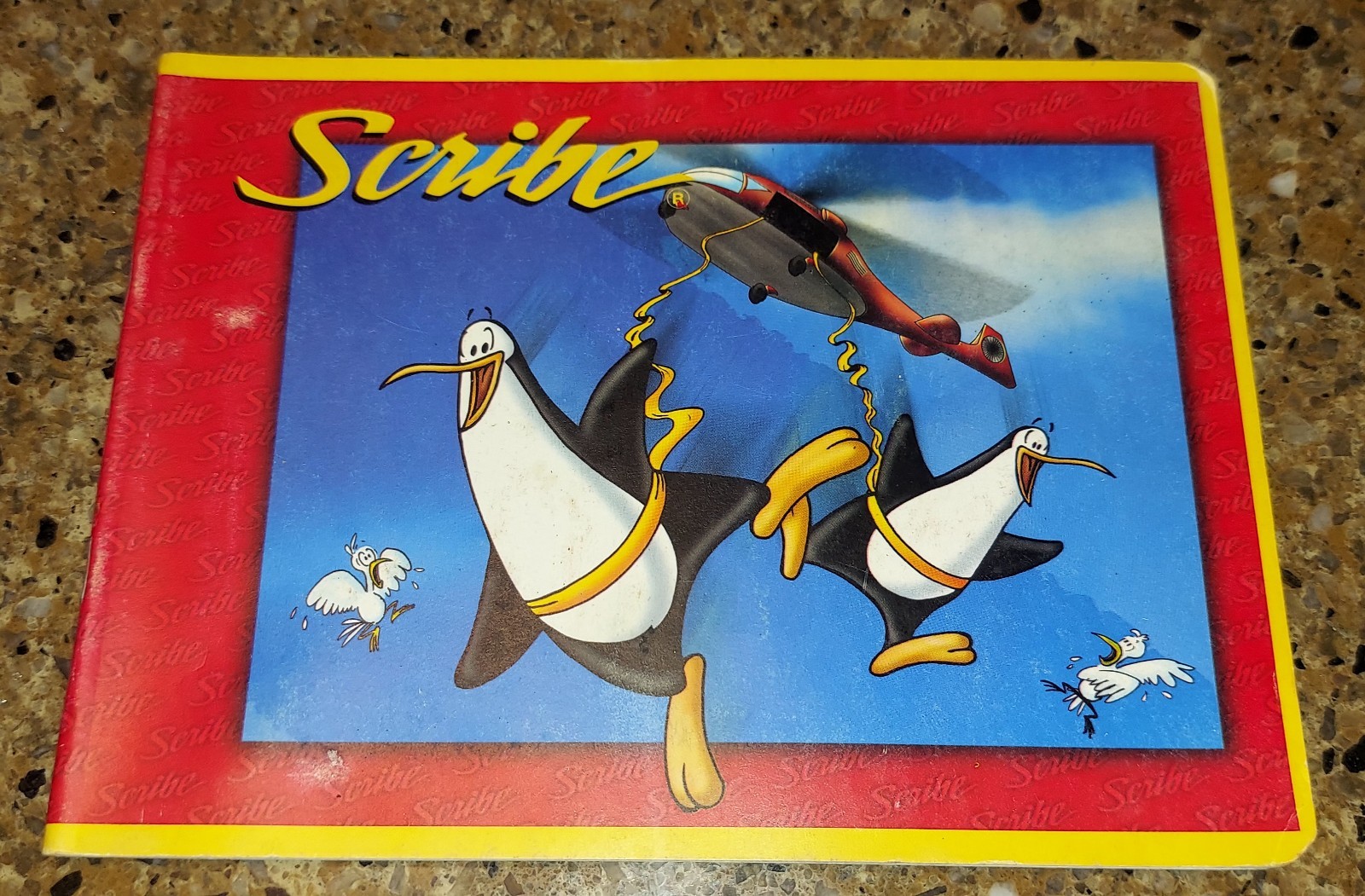 Scribe Blank Notebooks Lot of 2, Cartoon Cardboard Covers, Grid Paper, Penguin …