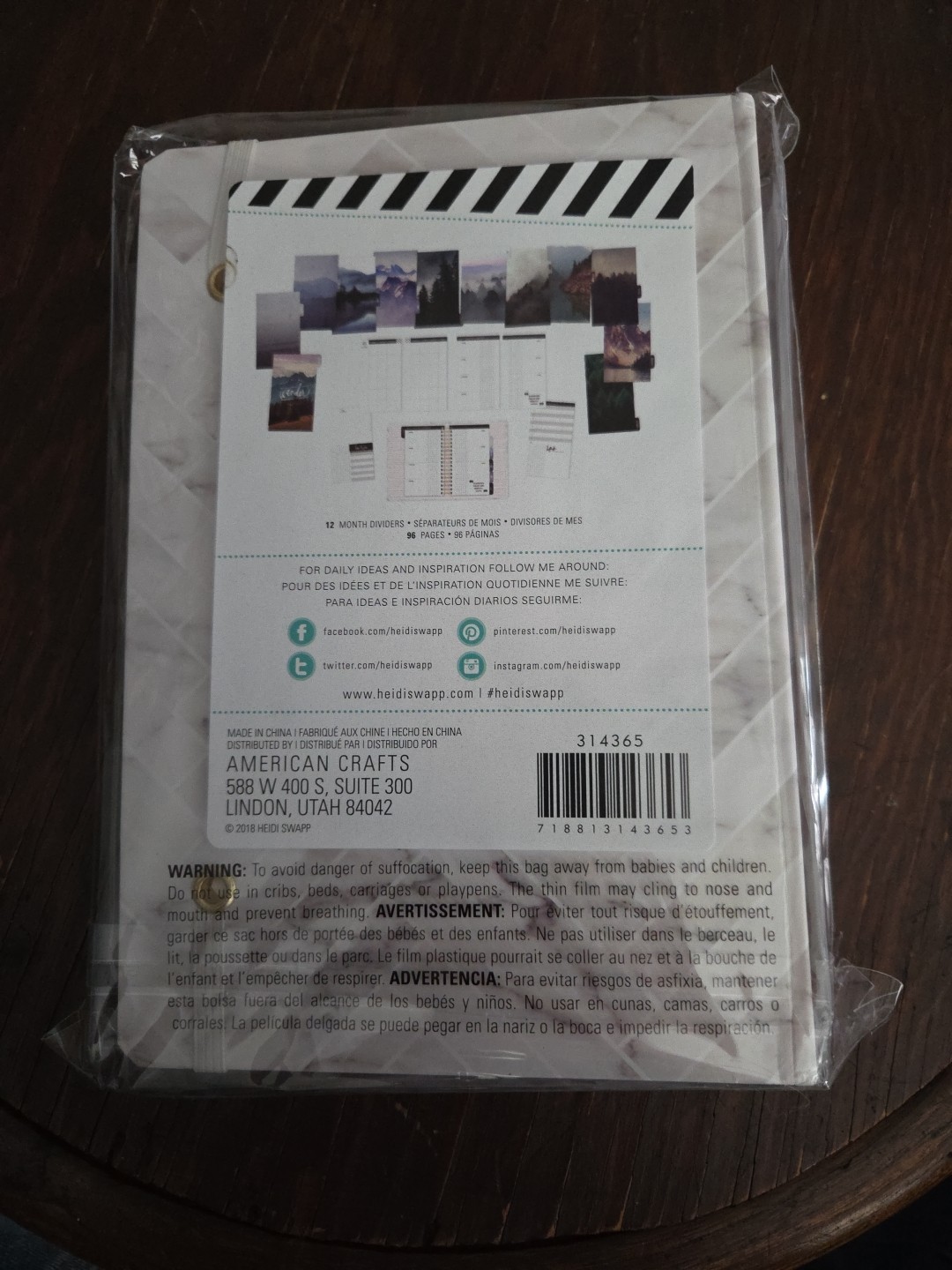 Monthly Planner Tell Your Story Heidi Swapp Undated Weekly Spiral 5.75X8
