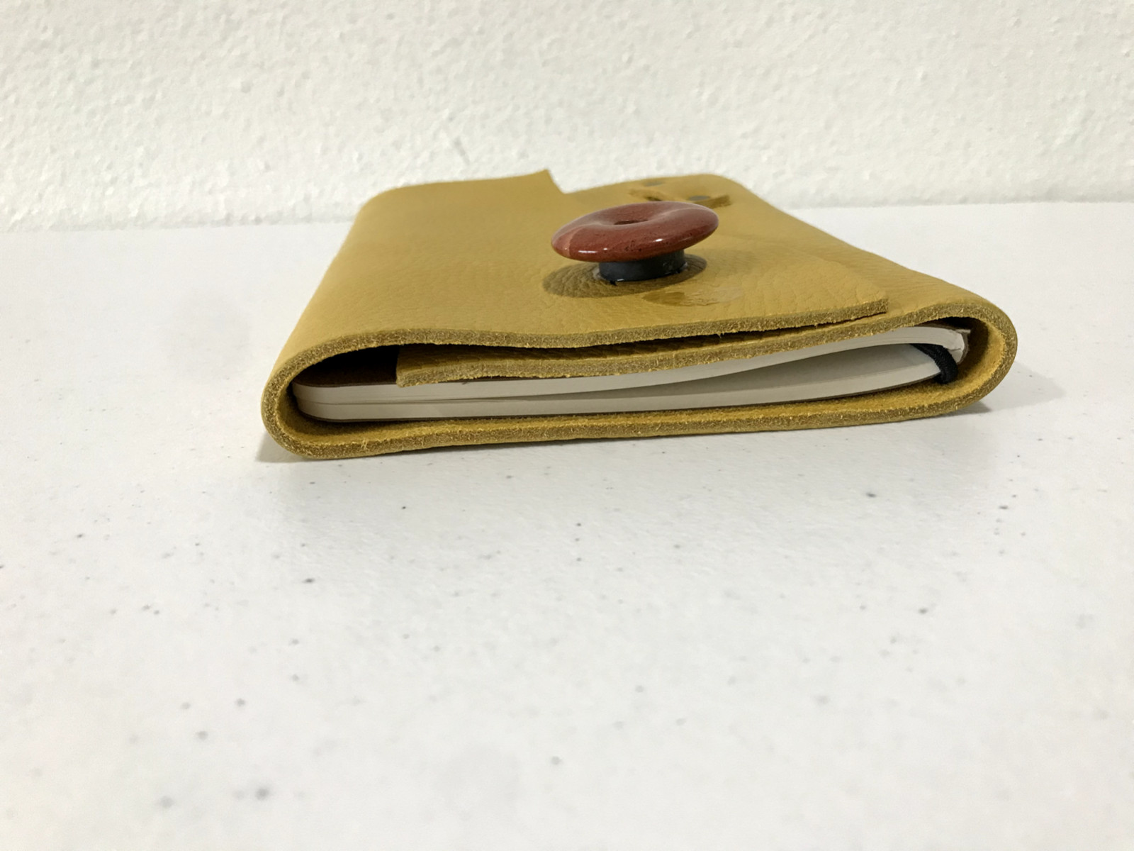 Portland Leather Goods Yellow Journal Notebook As Is READ