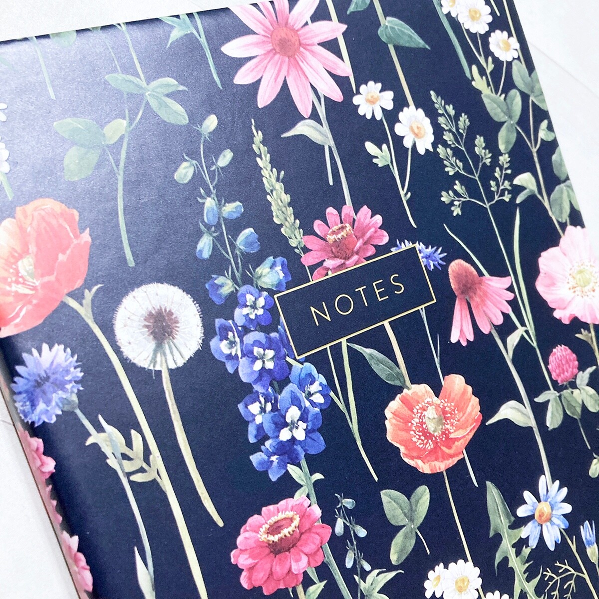 Eccolo Wildflower Journal Notebook 8.25″ Faux Leather Lined Designer