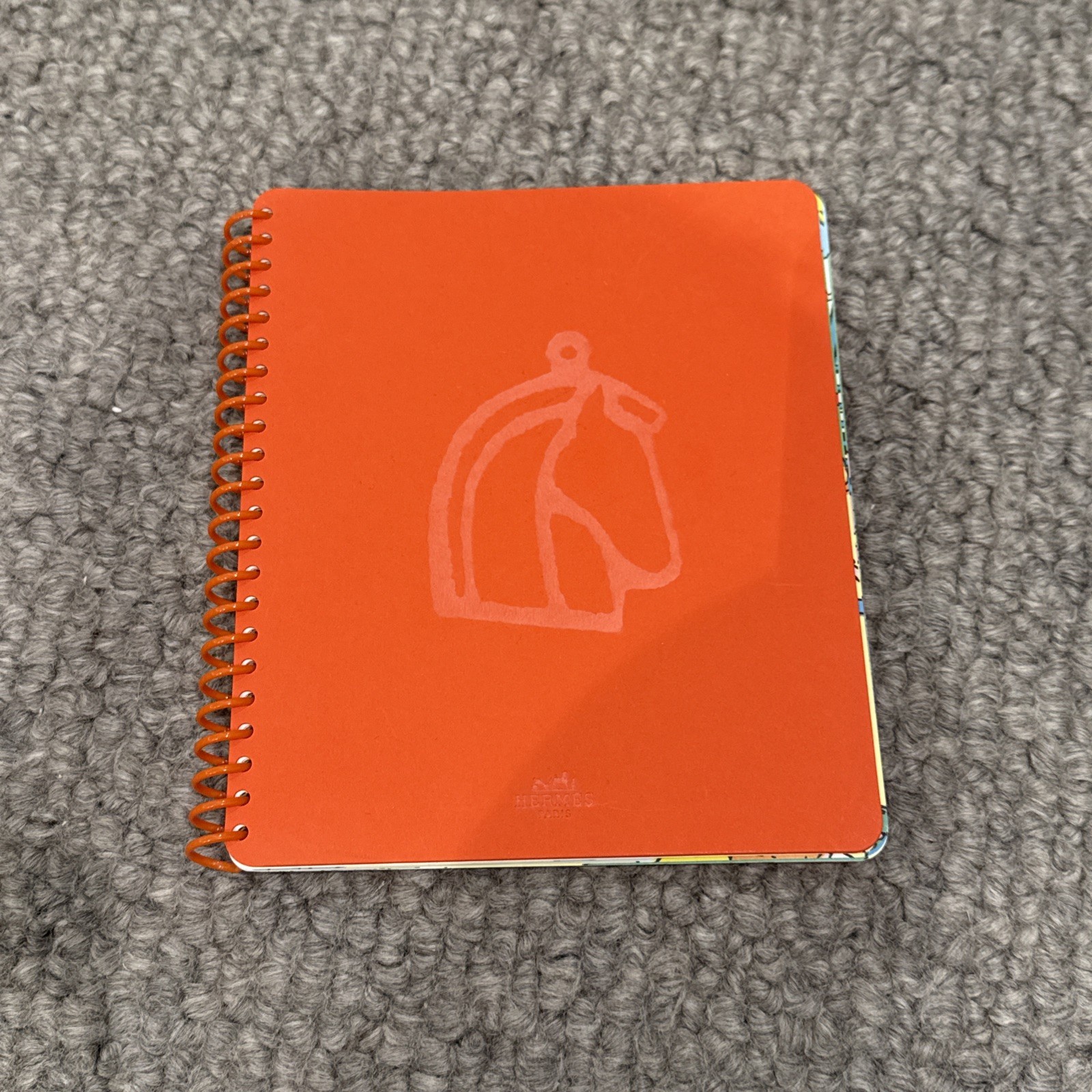 Genuine Hermes Mystery At The Grooms Notebook / Coloring Book – New (Orange)
