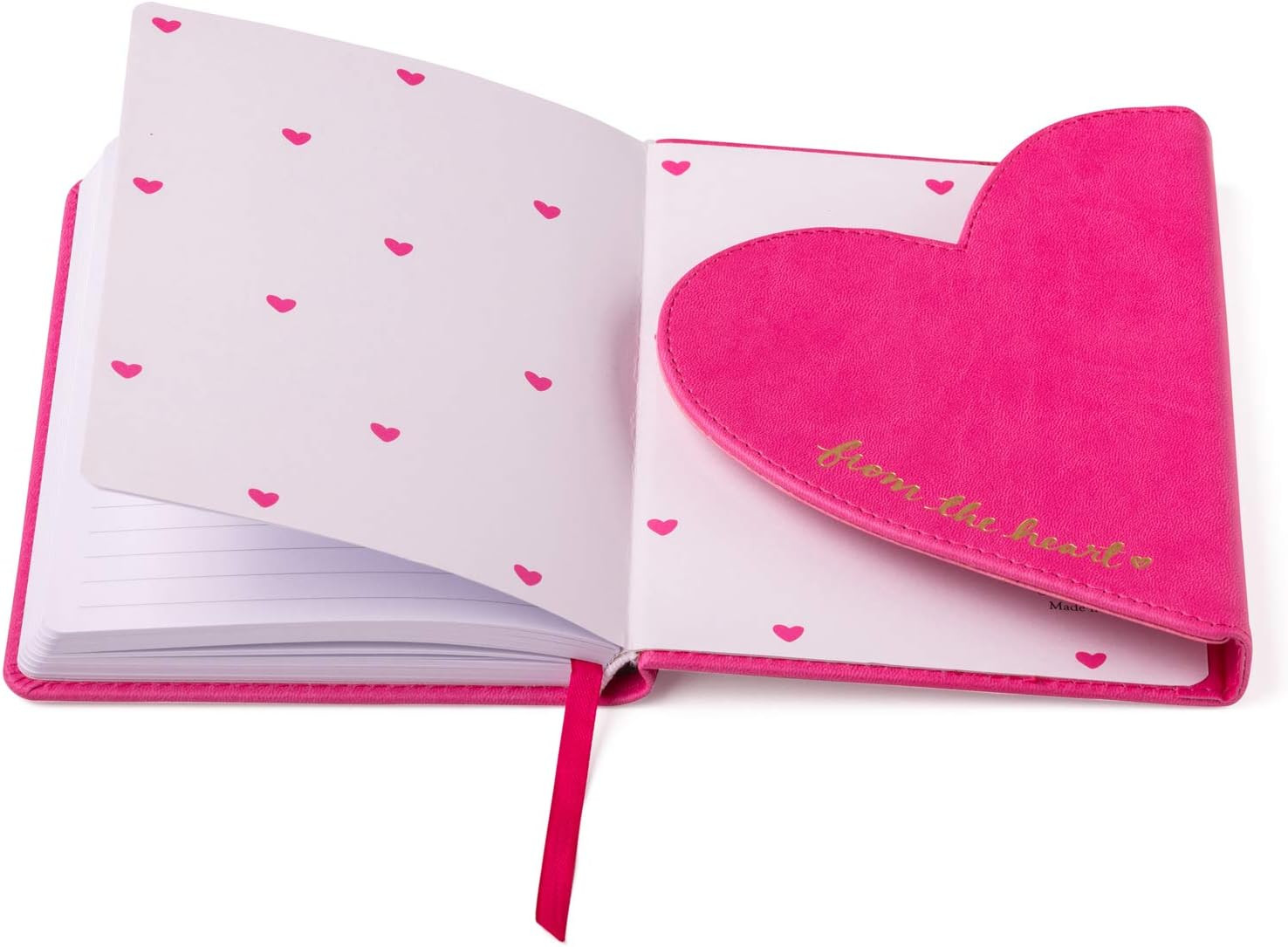 Eccolo Dayna Lee Love Journal & Notebook with Magnetic Heart Flap, 256 Acid-Free
