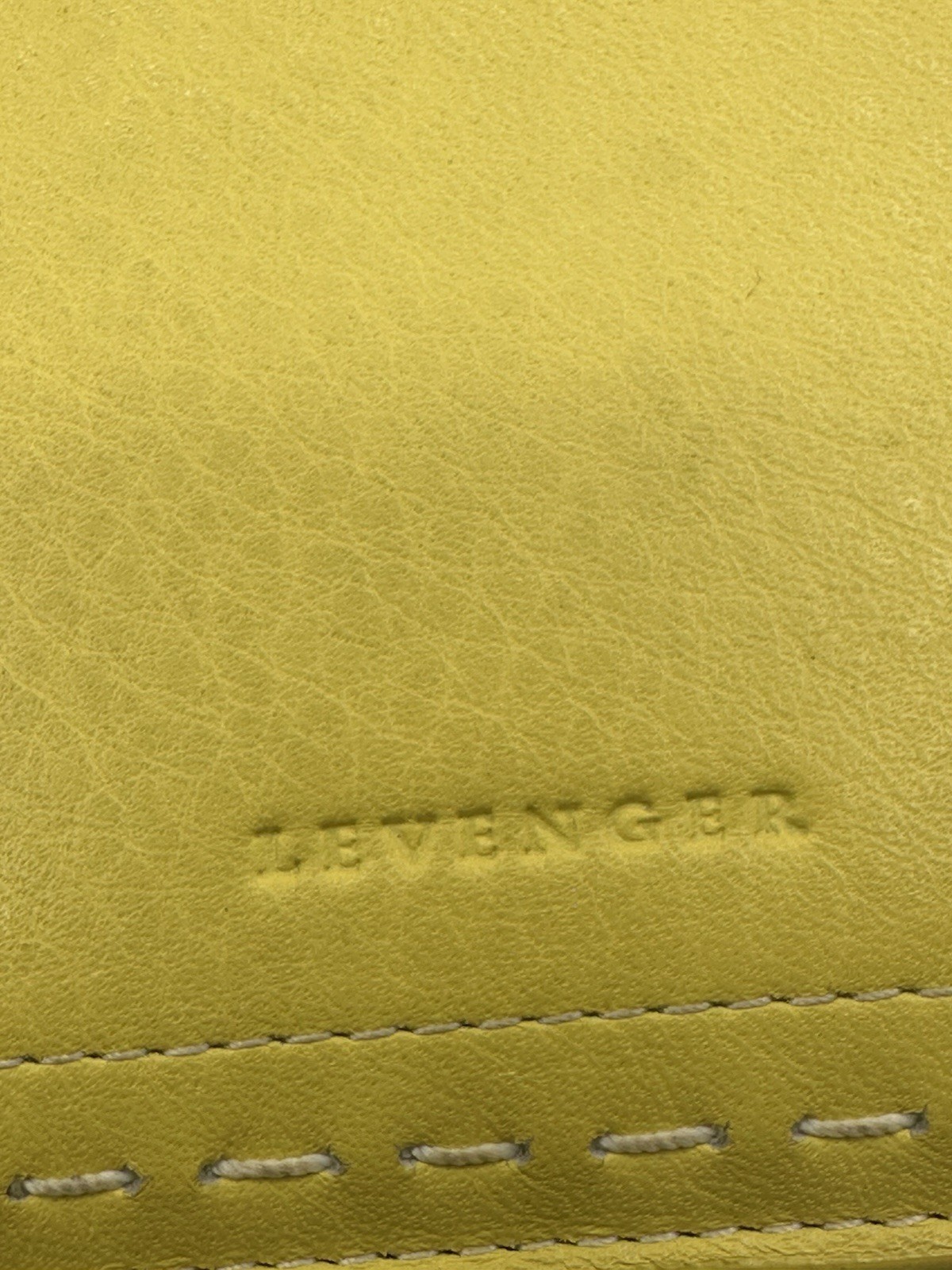 Levenger Yellow Leather Padfolio