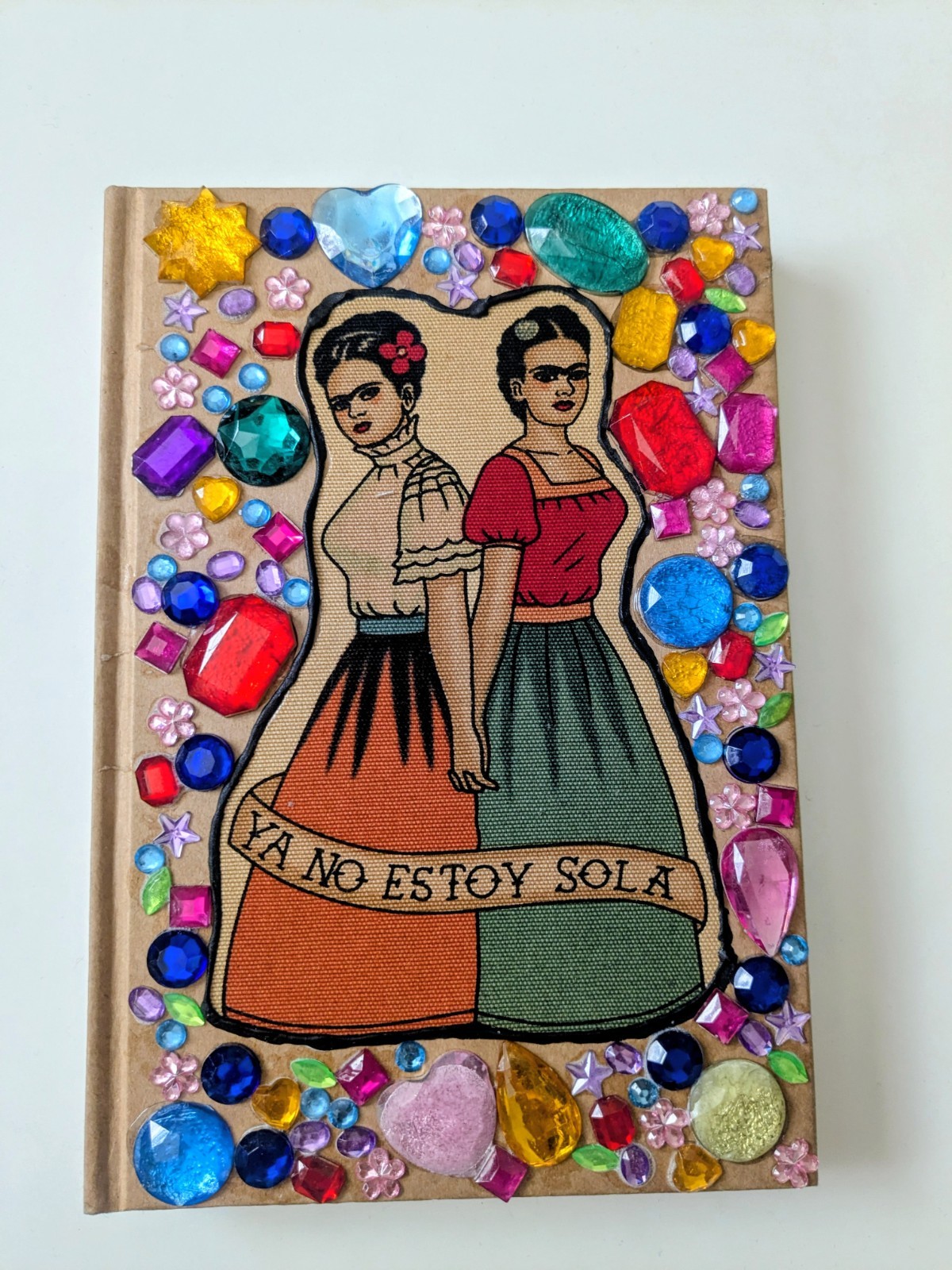 Ya No Estoy Sola Decorated Journal with Gem Embellishments