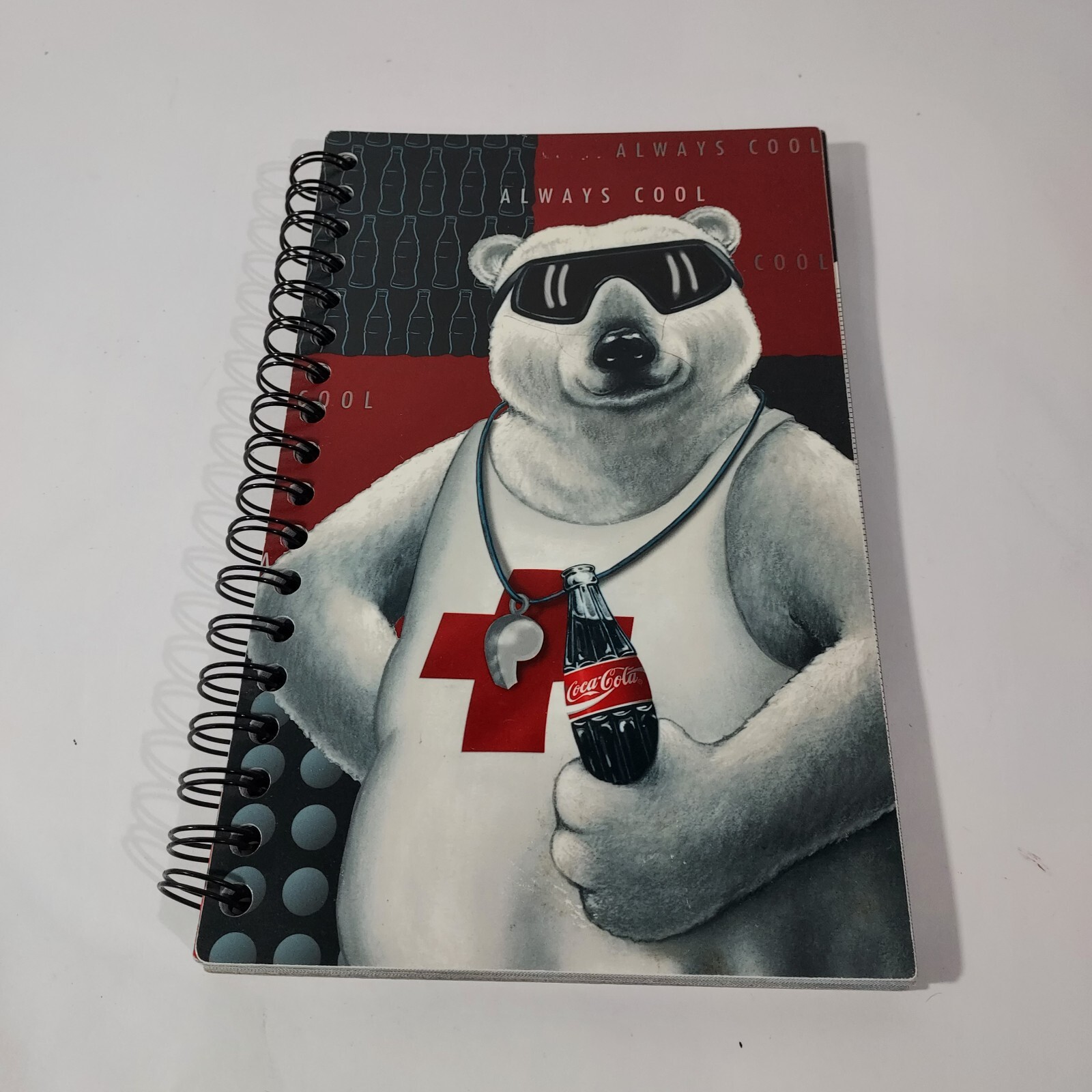 Coca-Cola Polar Bear 1995 Spiral Bound Student Planner 9.5″x6.5″