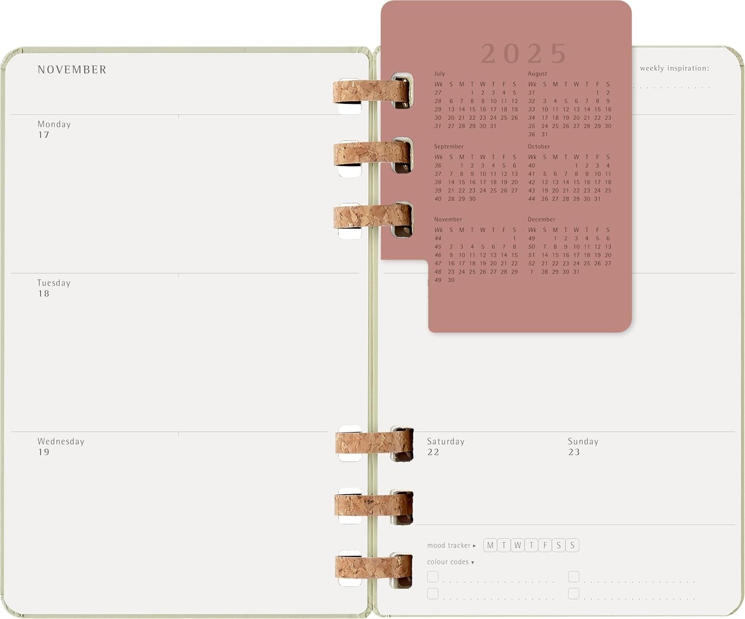 Moleskine Student Life Planner 2025-2026, Weekly and Monthly Spiral 12 Month Dia