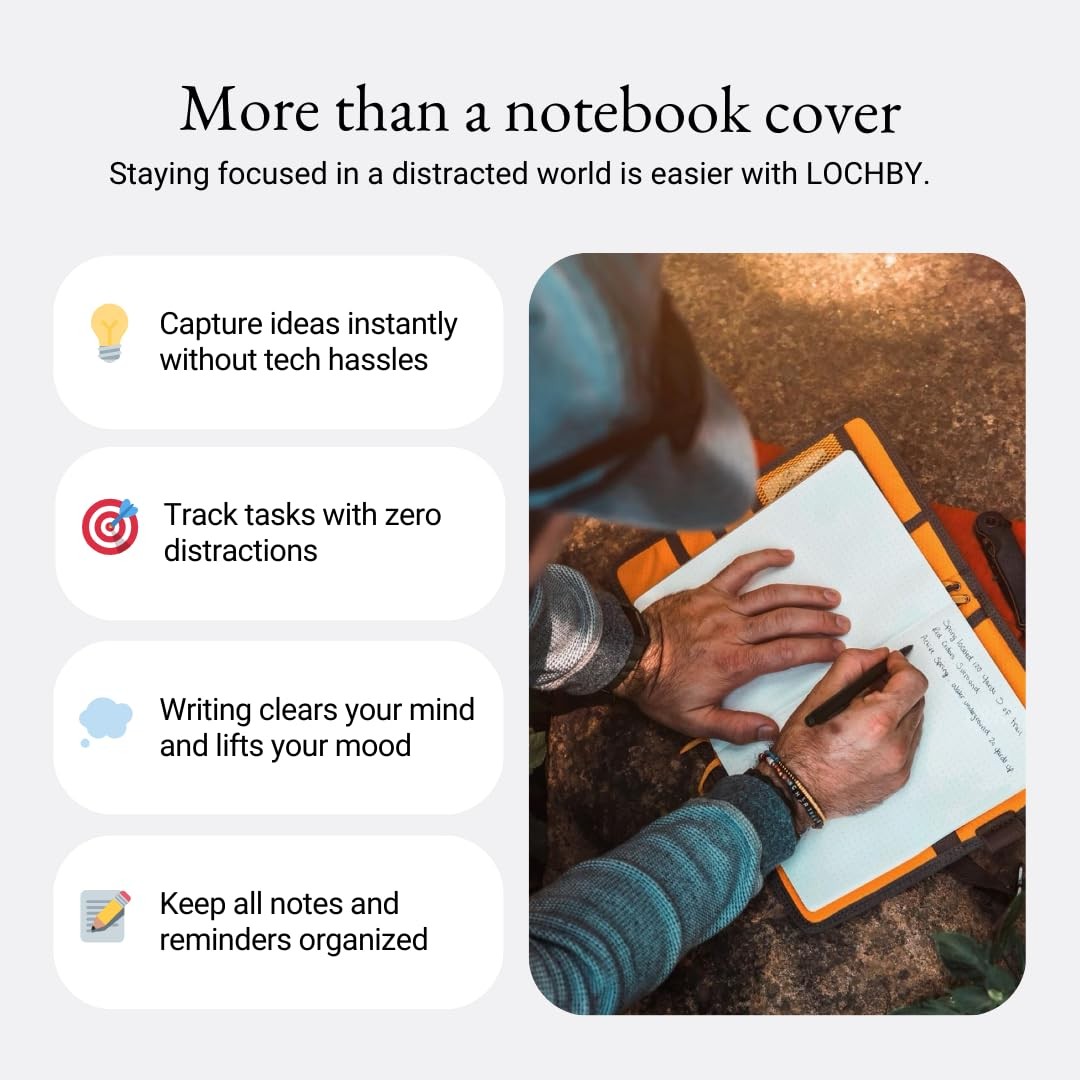 ® Field Journal | Planner Cover | Water Resistant Waxed Canvas | Pen Loop | T…