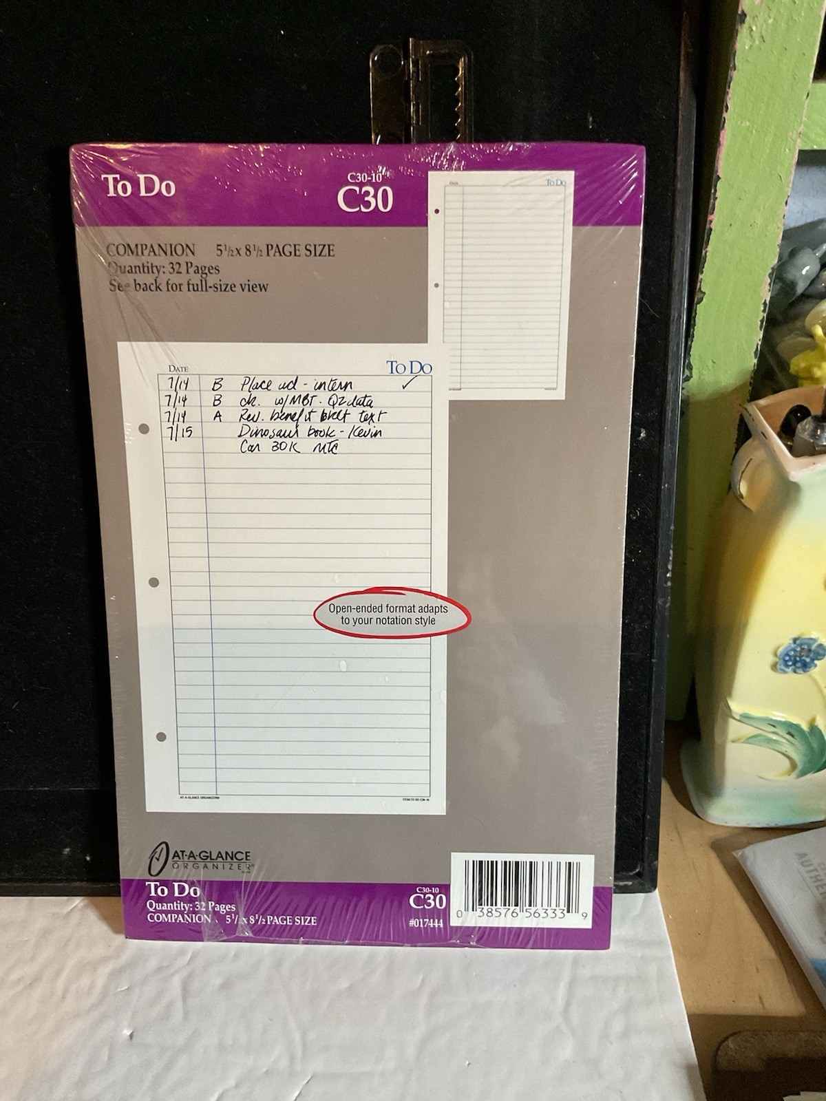 New At-A-Glance Daily To Do Planner Sheets 5.5″x8.5″ 32 Pages C-30 #017444