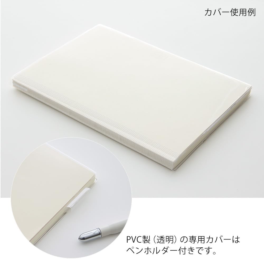 A5 Graph Ruled Notebook with Pen Holder and 176 Pages for Writing Comfort