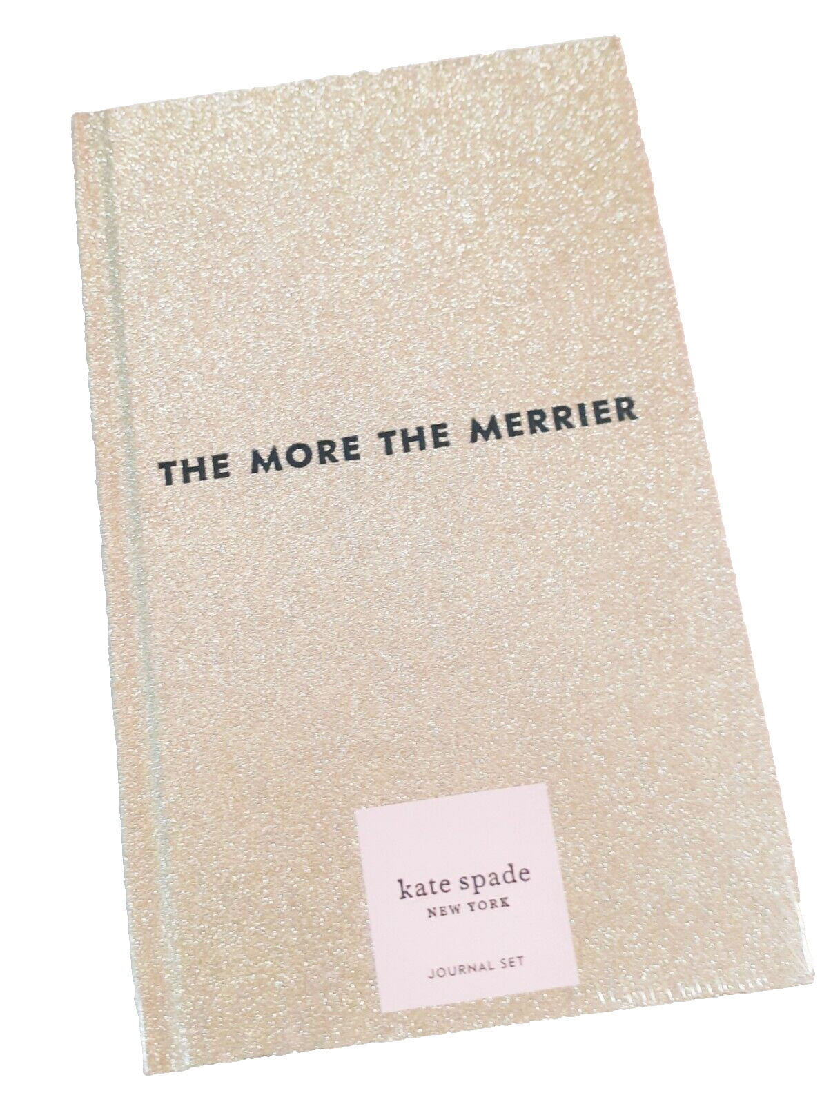 Kate Spade Tis The Season Journal Gift Set of Two Hunter Green Gold Glitter NWT