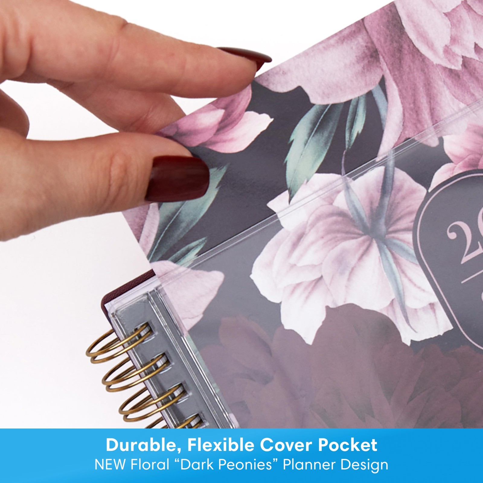 Blue Sky 2026-2027 Weekly and 5.875″ x 8.625″, Dark Peonies- 2026/2027