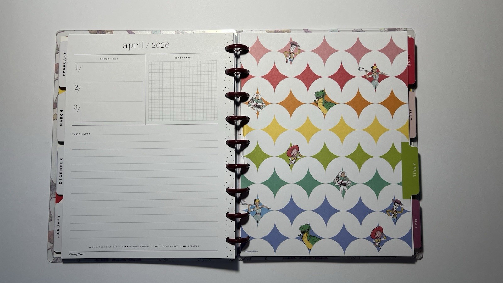 Happy Planner Disney Pixar Toy Story Large Weekly Monthly Planner 2025-2026 NEW