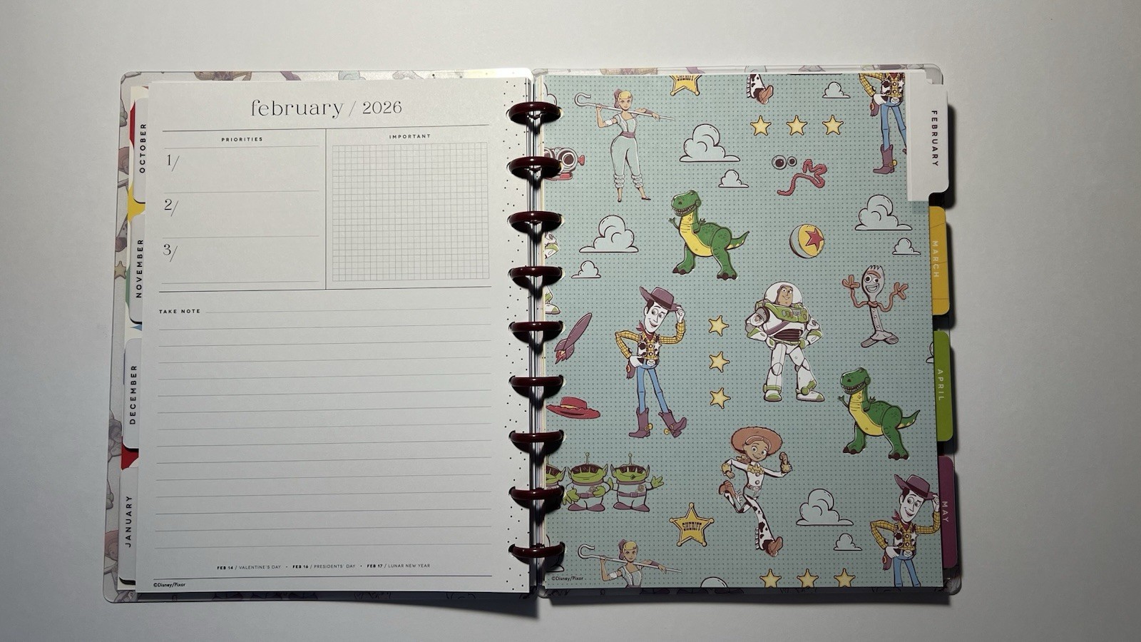 Happy Planner Disney Pixar Toy Story Large Weekly Monthly Planner 2025-2026 NEW