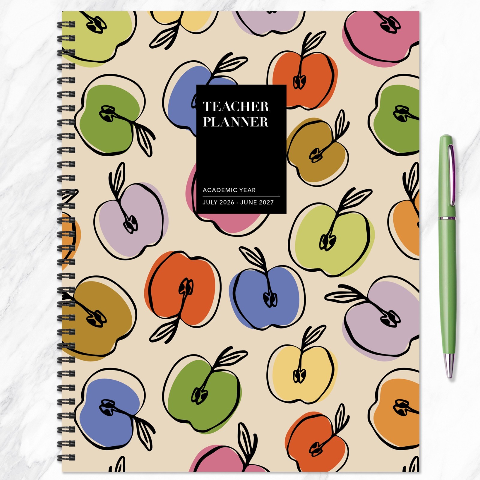 July 2026 – June 2027 Apples Teacher and Home School Lesson Planning Book