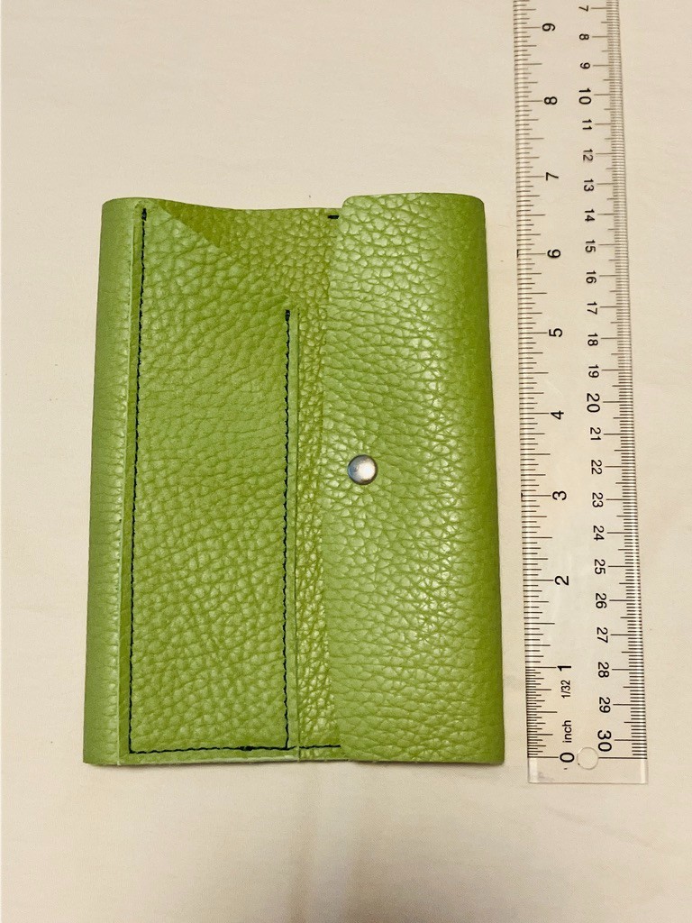 Grifos Italian Leather (Cartatec Brand) Green A6 Notebook Cover With Pen Holder