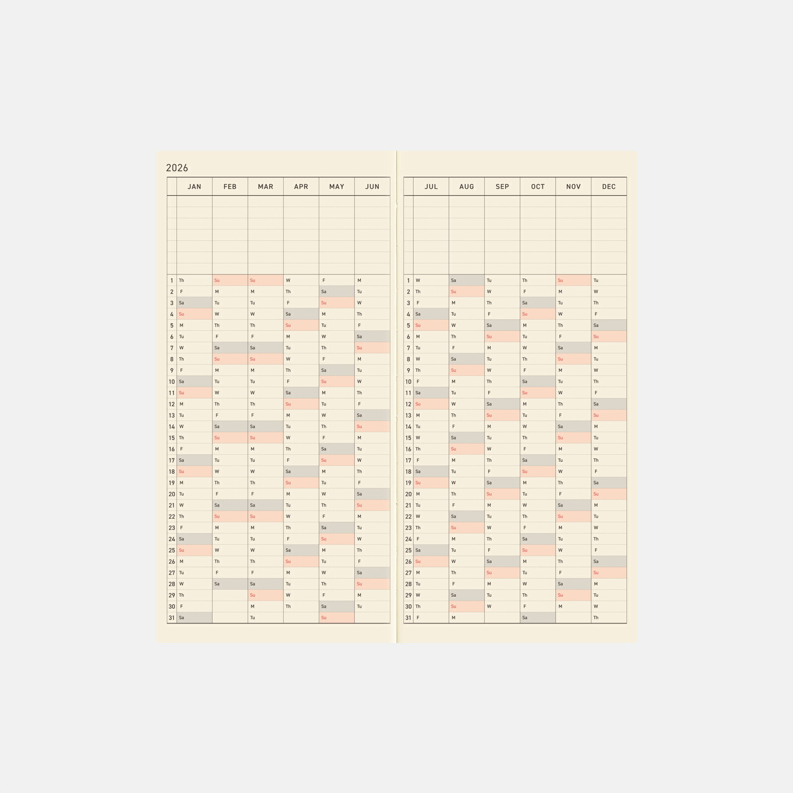 Hobonichi Techo Weeks Moomin / So Many Little My Japanese Edition 2026