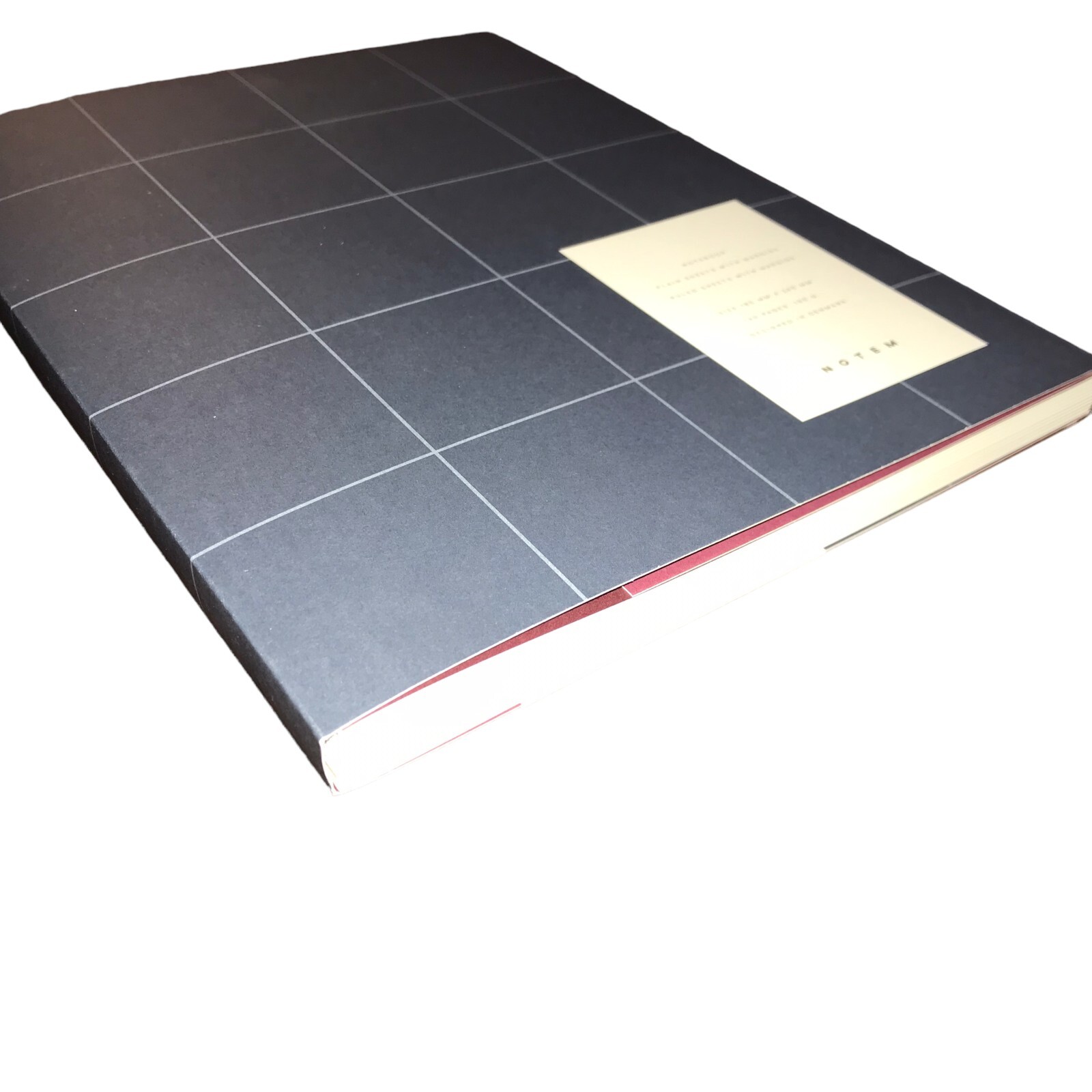 New Writing Journal Notebook, Blue Gray Grid, Blank, Notem Brand 160 Pages