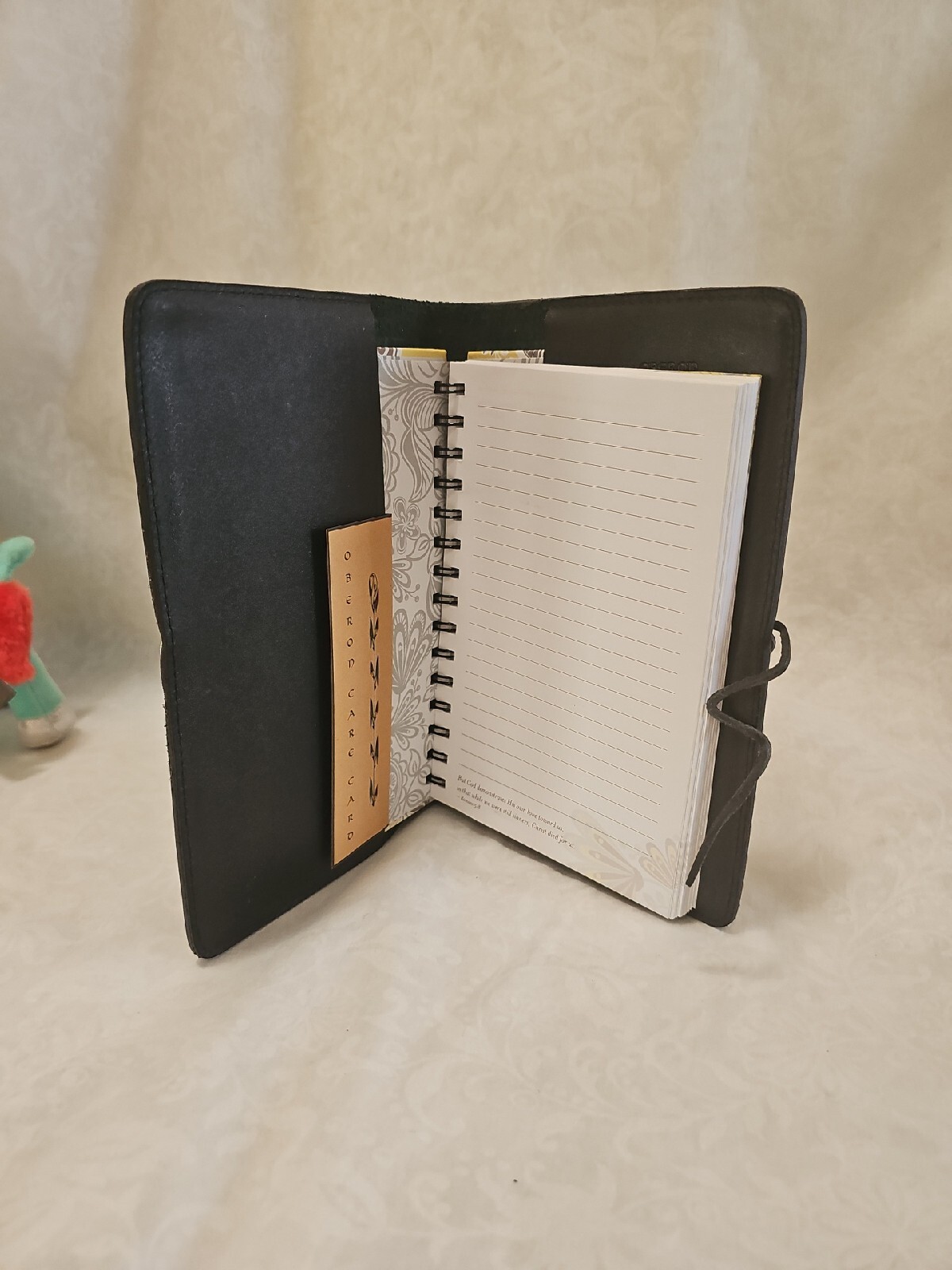 Oberon Design Leather Book Journal Cover 6″ x 9″ Celtic Hunter GREEN