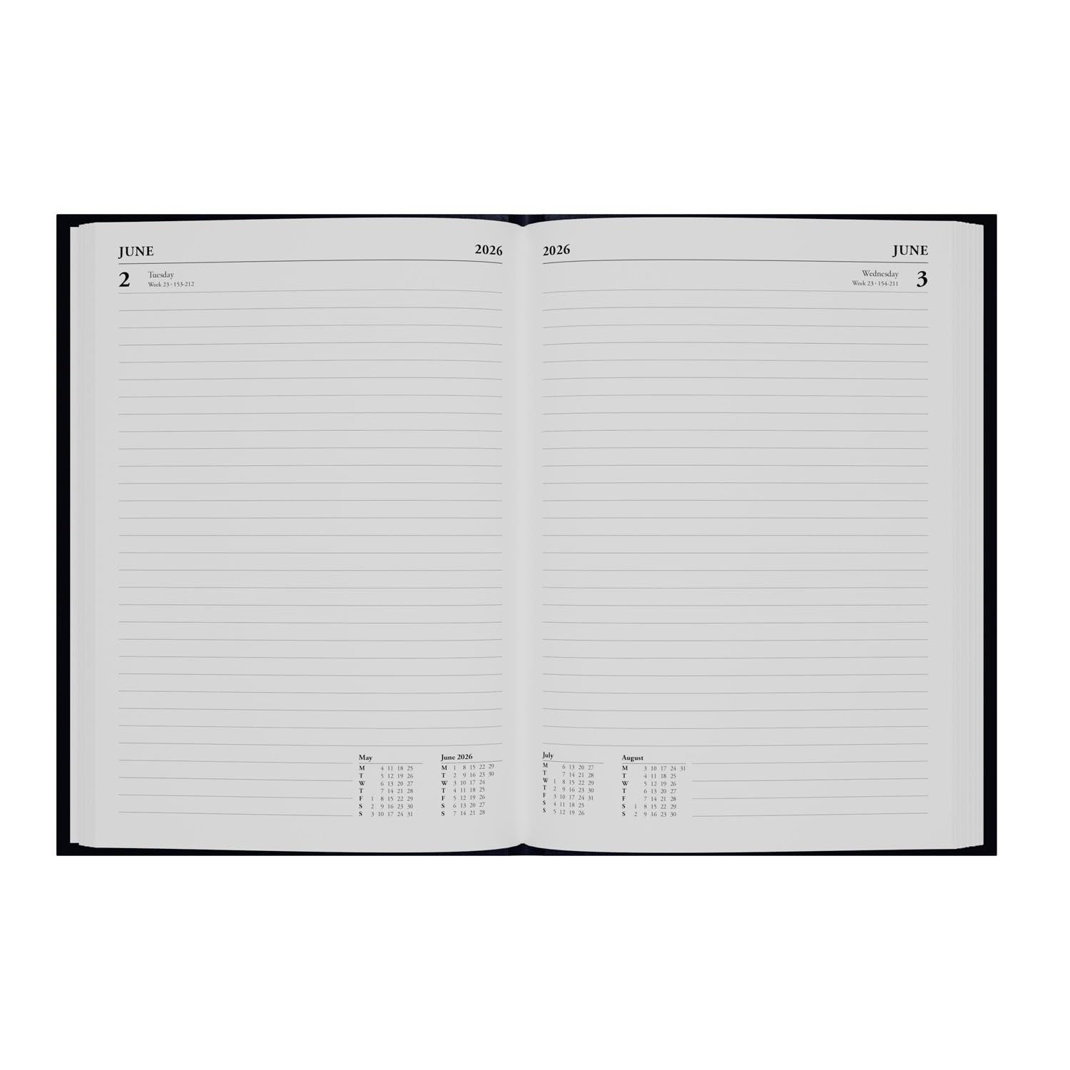 Collins – Essential – 2026 12 Month Calendar Year Planner, A5, Maroon