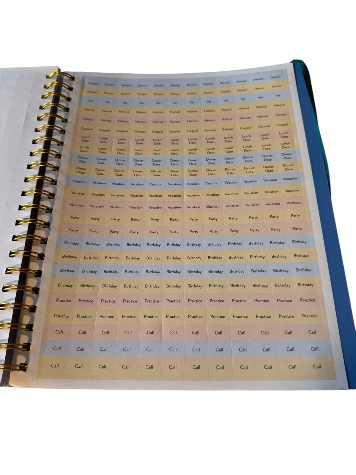 New Designer Papers Ultimate Planner 11 X 8.5 Peacock Colorful Tab Dividers
