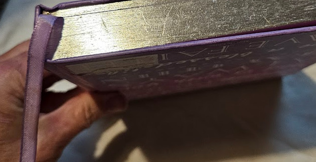 This Christian Art Gifts journal Purple lined Hardcover Ombre