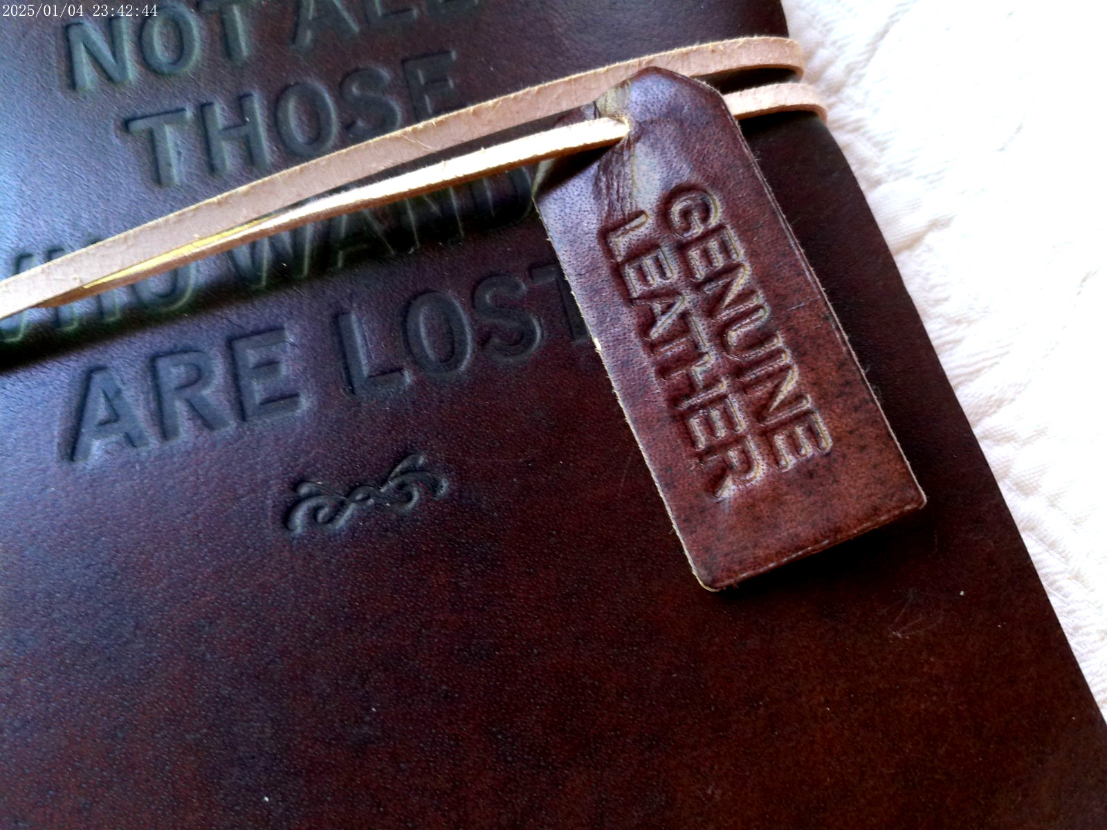 GENUINE LEATHER HANDMADE 144 LINED PAGES INDIA NOT ALL THOSE WHO WANDER ARE LOST