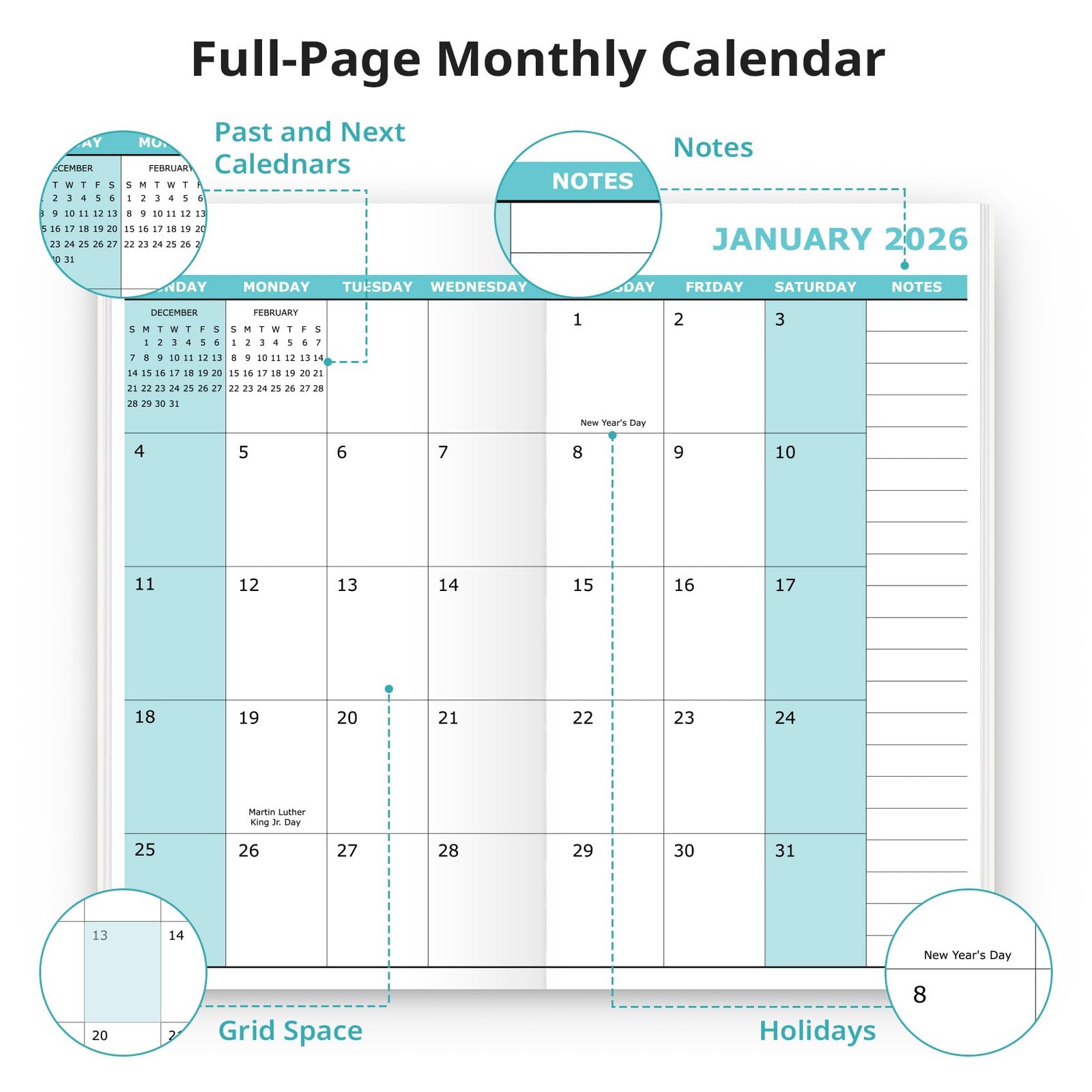 Pocket Calendar 2026-2027 for Purse, Two Year Monthly Planner Pocket Size, Jan