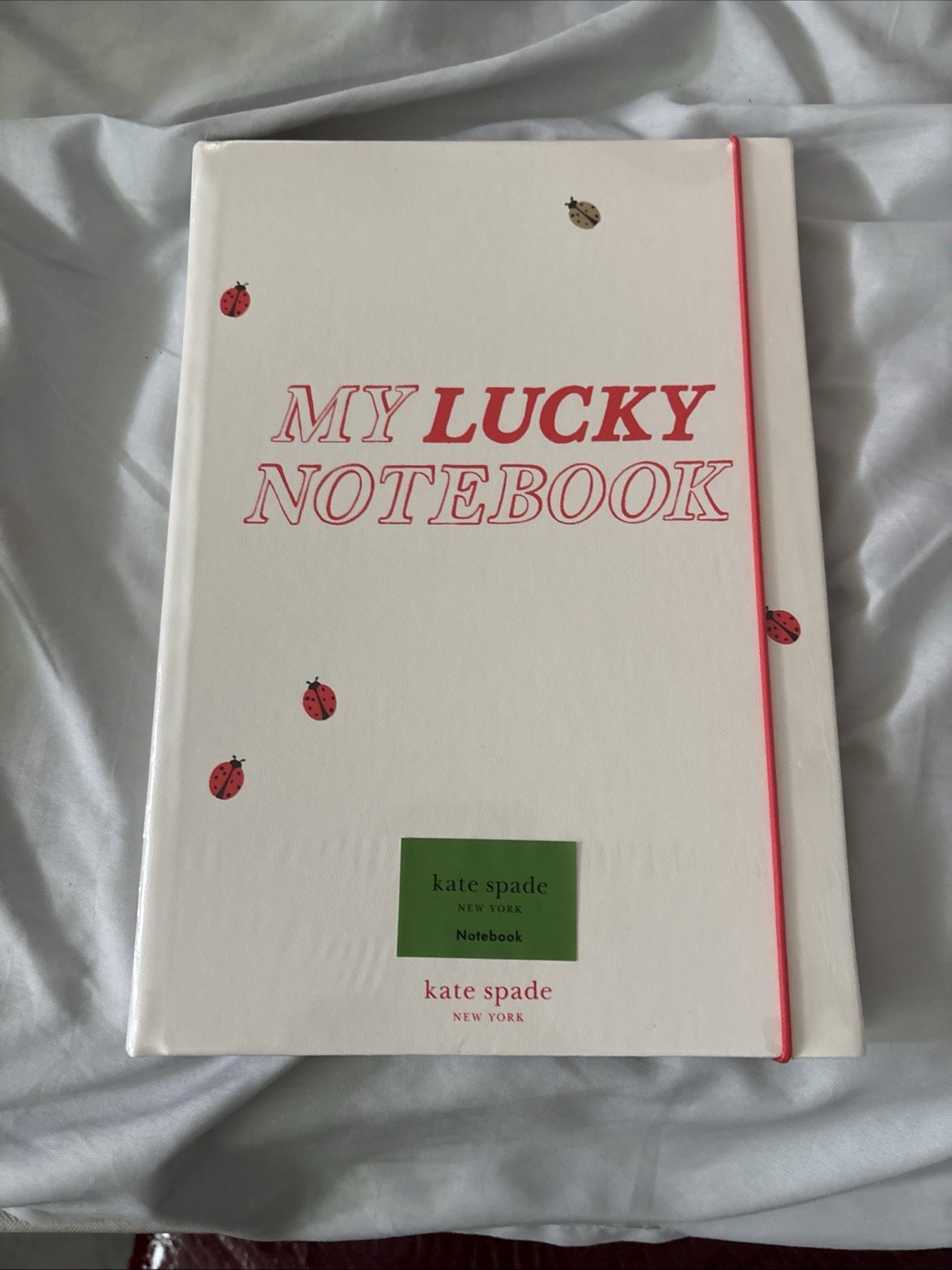 Kate Spade My Lucky Notebook Take Note XL 168 Lines Pages Ladybugs