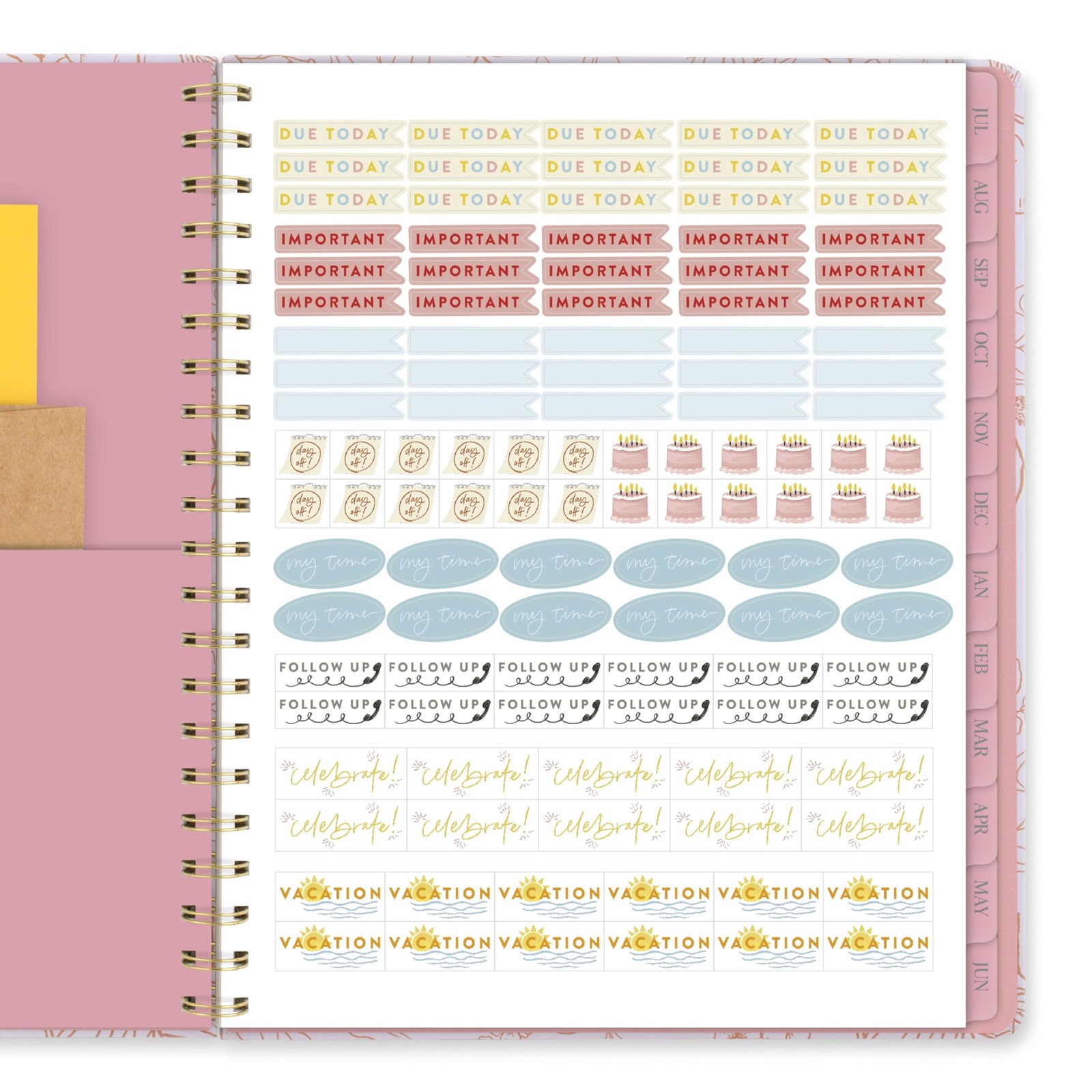Cambridge Planner 2026-2027 Weekly & Monthly 8.5″W x 11″H, Sketched Floral