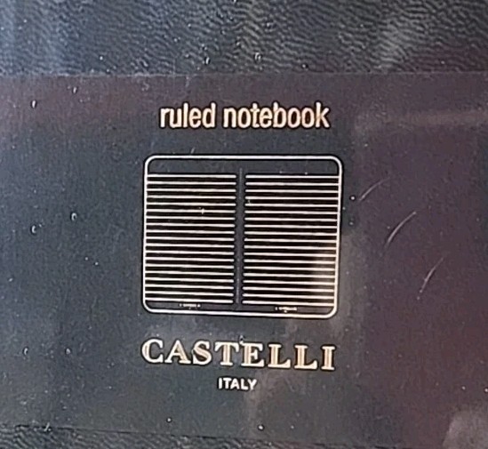 CASTELLI Italy Tuscan Graphite Medium Notebook New/Free Shipping!!