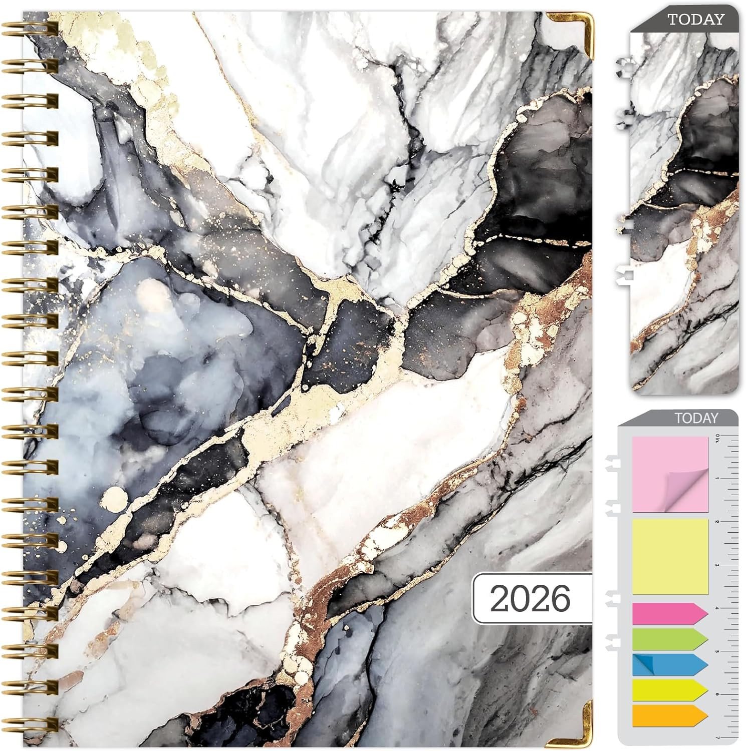 HARDCOVER 2026 Planner, 5.5″X8″: 14 Months (November 2025 – December 2026), Dail