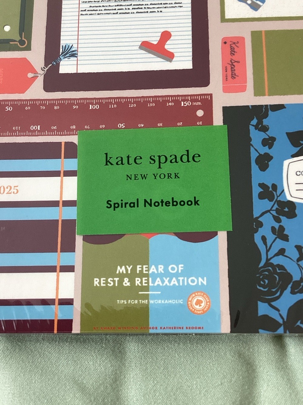 Kate Spade Book Club Semi Concealed Spiral Notebook 112 Lined Pages
